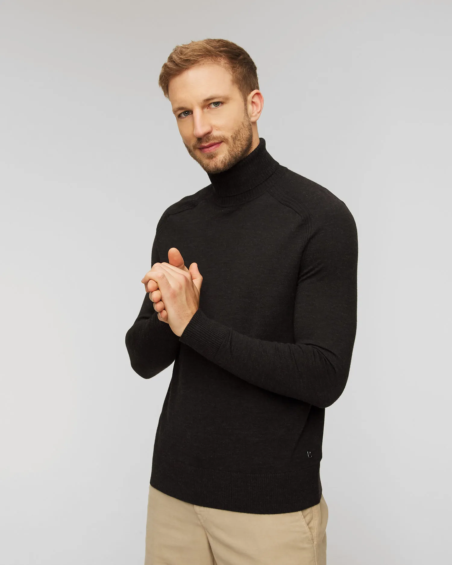 Maglione a collo alto di lana BOGNER Gordon-5 88696416-21