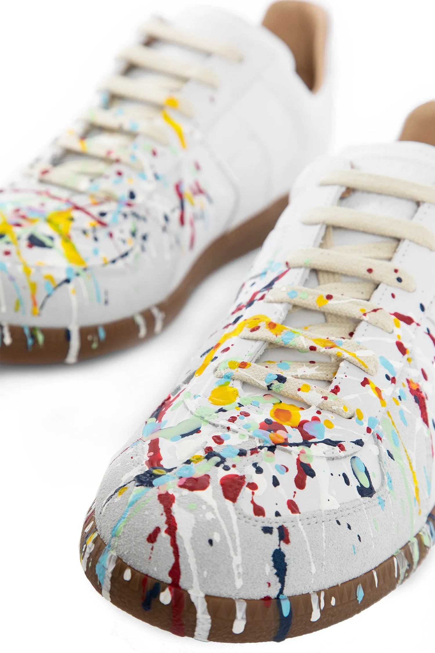 maison margiela  paint replica sneakers 