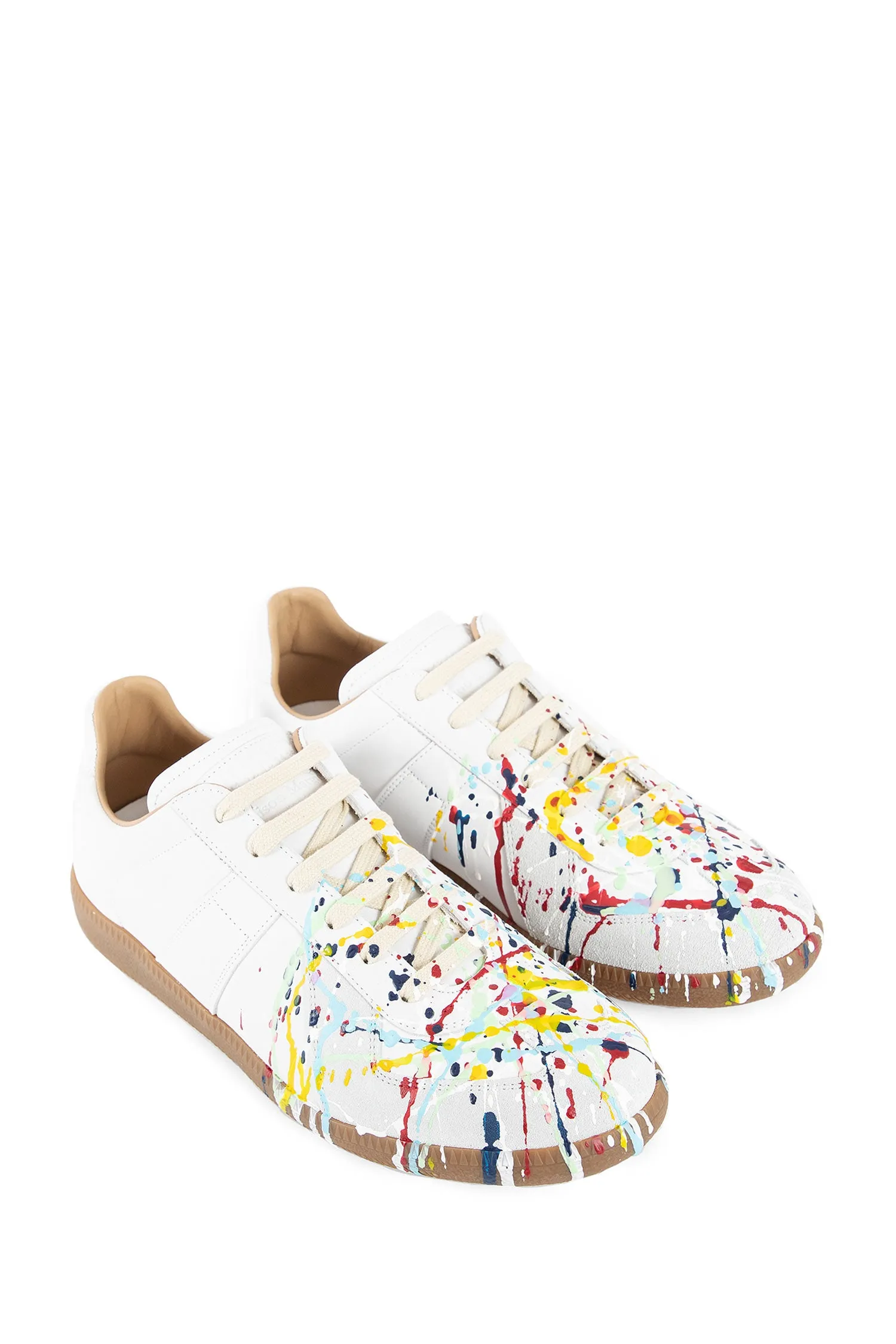 maison margiela  paint replica sneakers 
