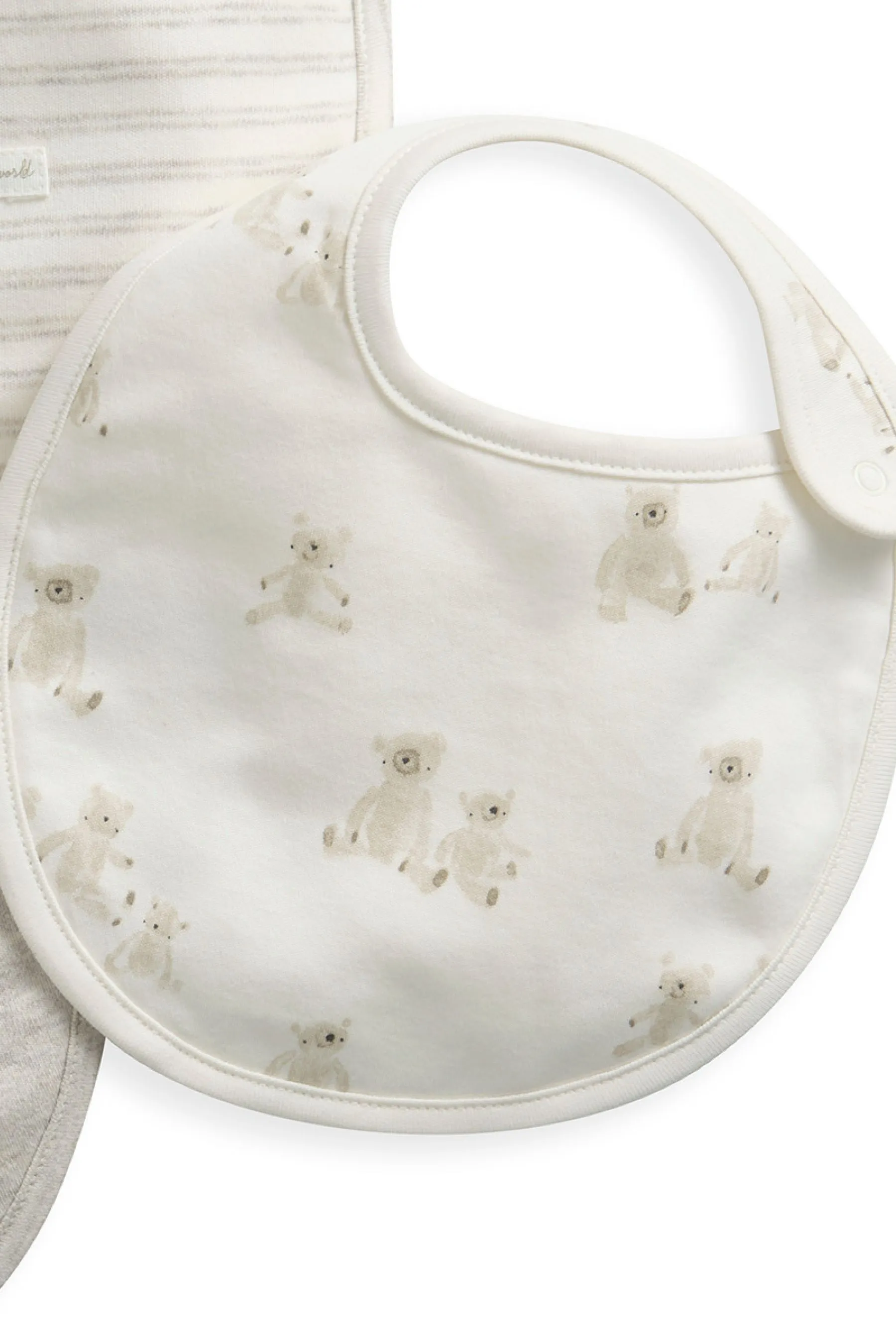 Mamas & Papas Elefante 100% Cotone BIBS 3 Confezione Set    