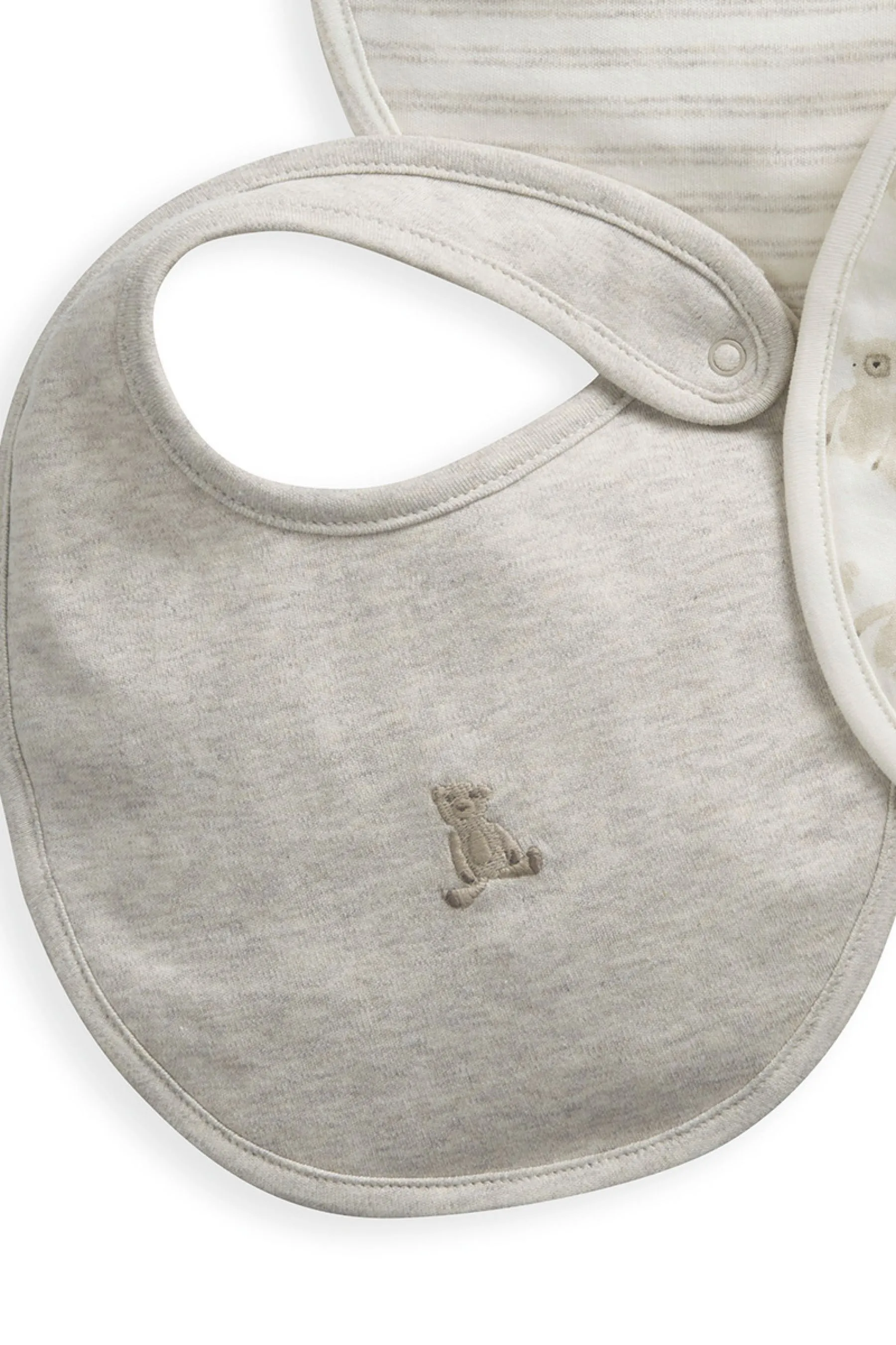 Mamas & Papas Elefante 100% Cotone BIBS 3 Confezione Set    