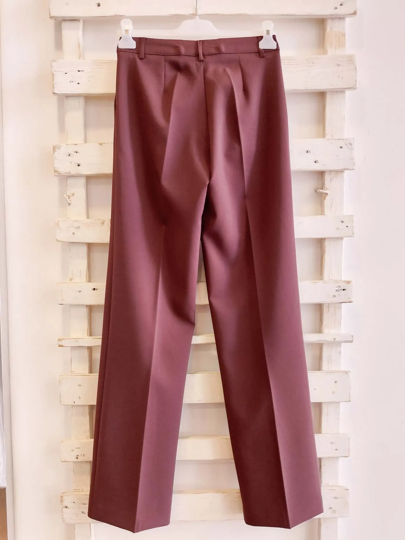 Mariquita Glam Store       PANTALONE Palazzo- Choco