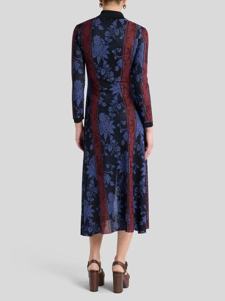 MAXI CARDIGAN CON FIORI JACQUARD