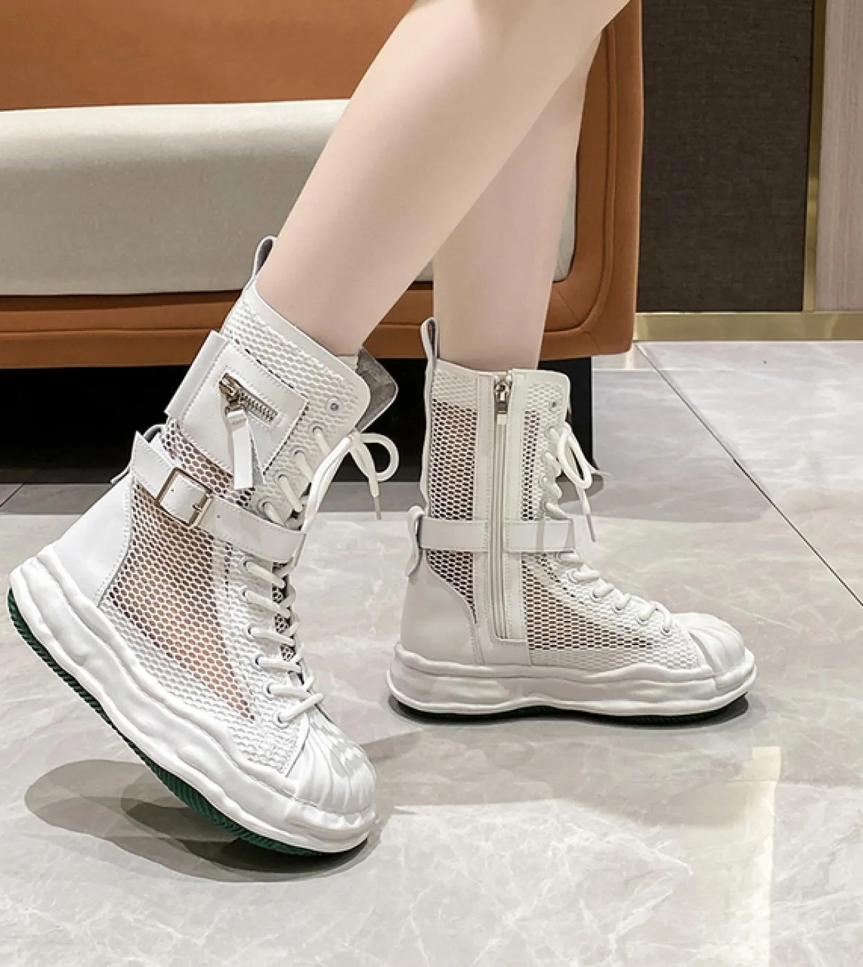 Moda estiva Scarpe da donna Sandali Scarpe piatte Scarpe singole da donna 2022 Scarpe da donna in maglia di nuovo design Scarpe
