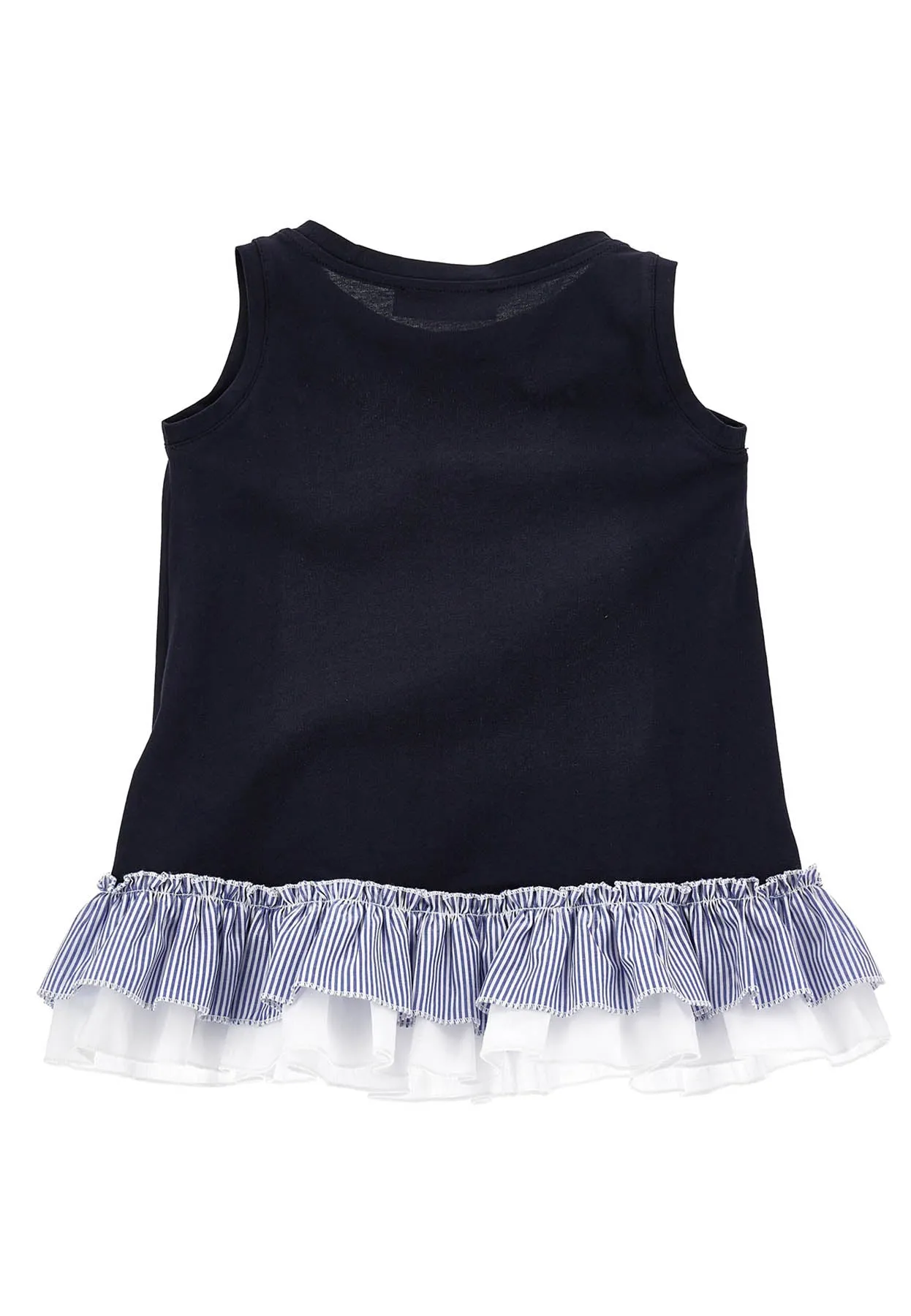 Monnalisa T-Shirt blu bambina in felpa di cotone
