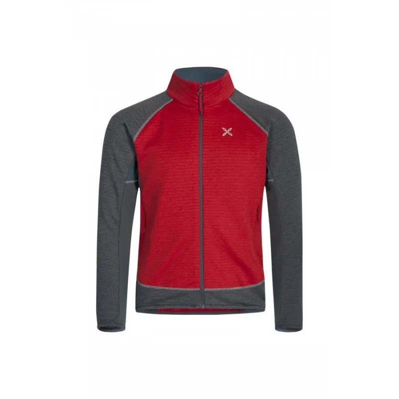 MONTURA THERMAL COLOR MAGLIA KIDS ROSSO/BLU CENERE 125/6anni