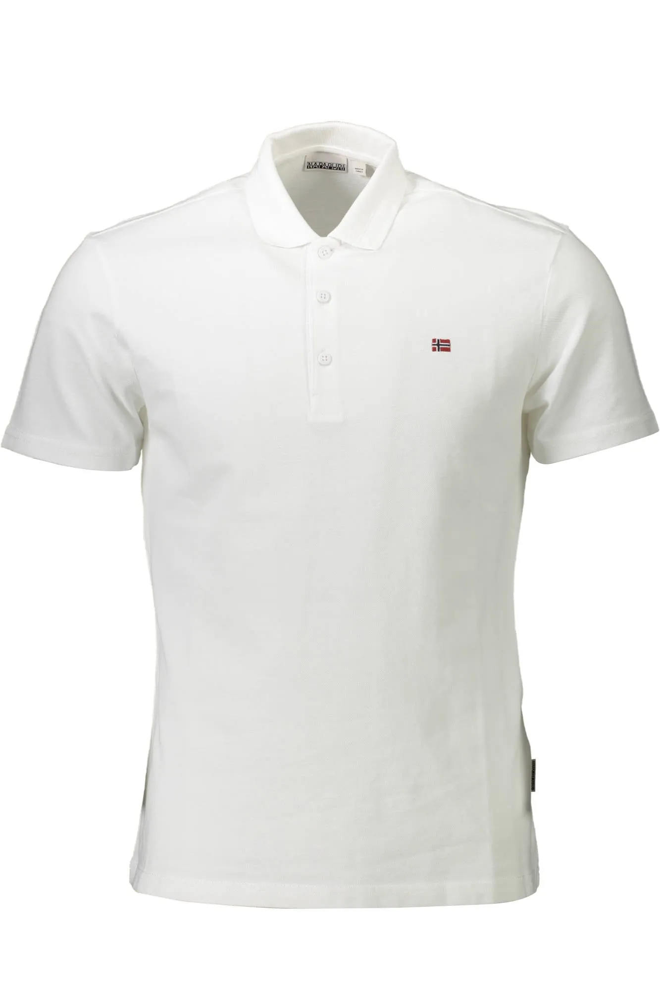 NAPAPIJRI POLO MANICHE CORTE UOMO BIANCO