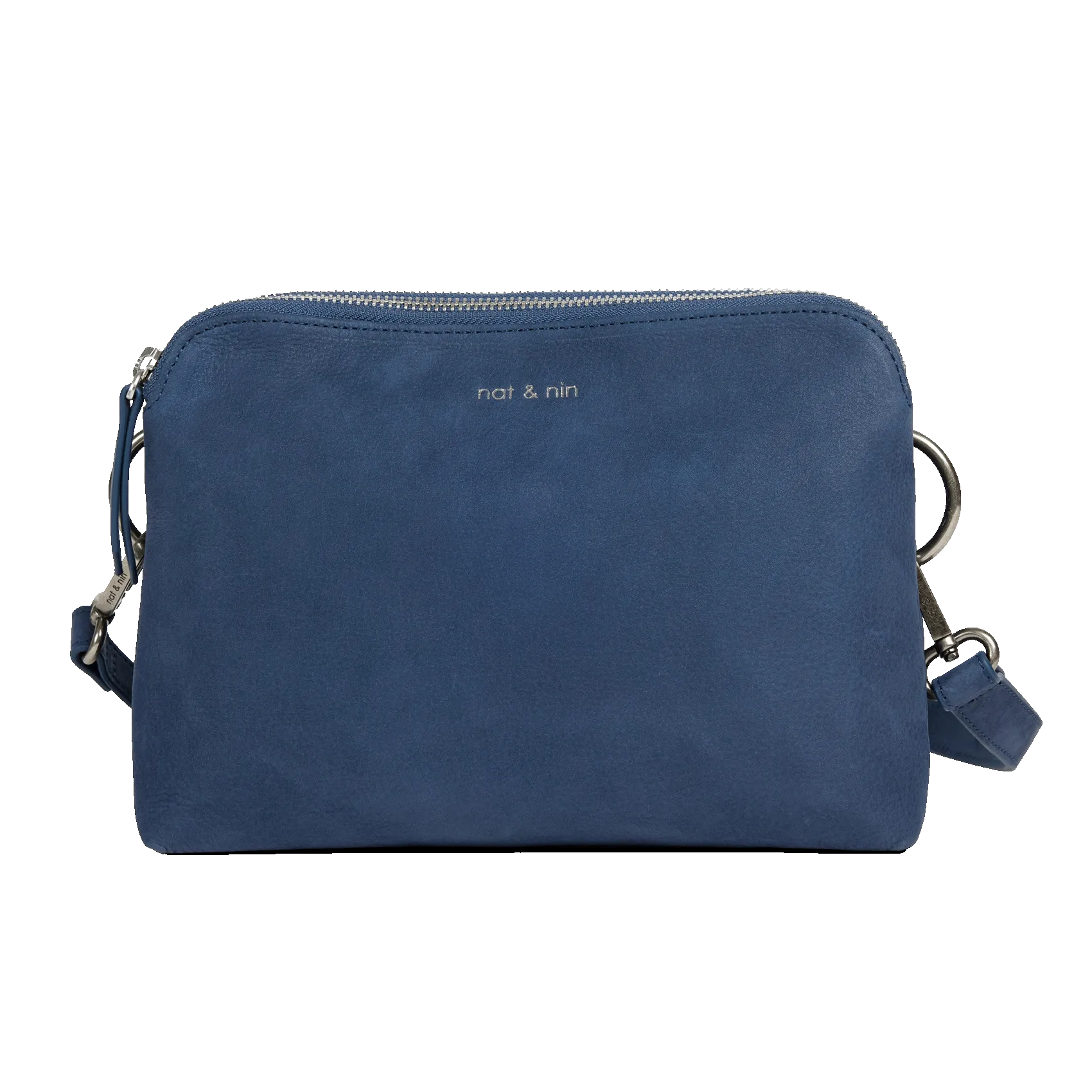  NAT & NIN   NAEL - Tracolla in pelle grana. | Blu