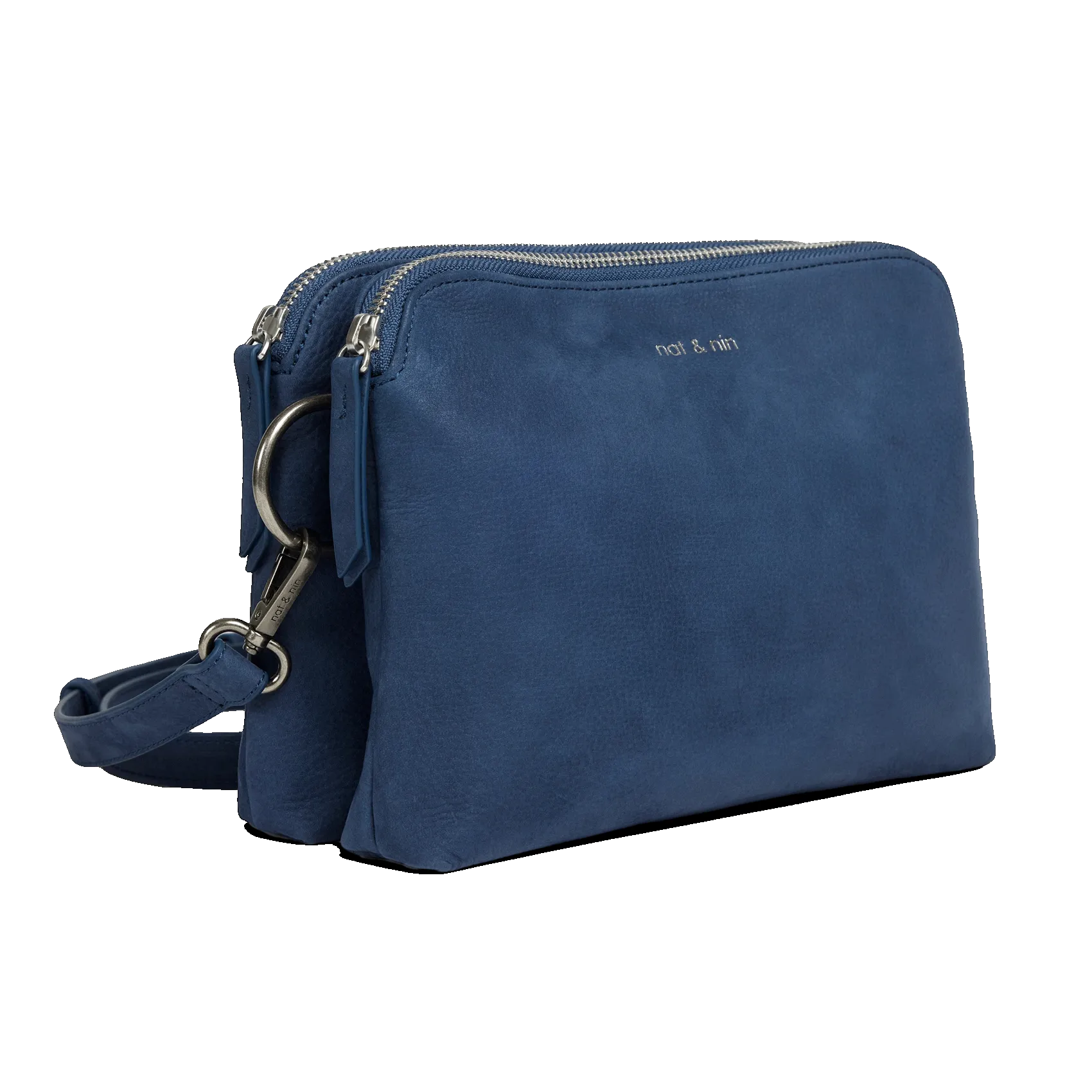  NAT & NIN   NAEL - Tracolla in pelle grana. | Blu