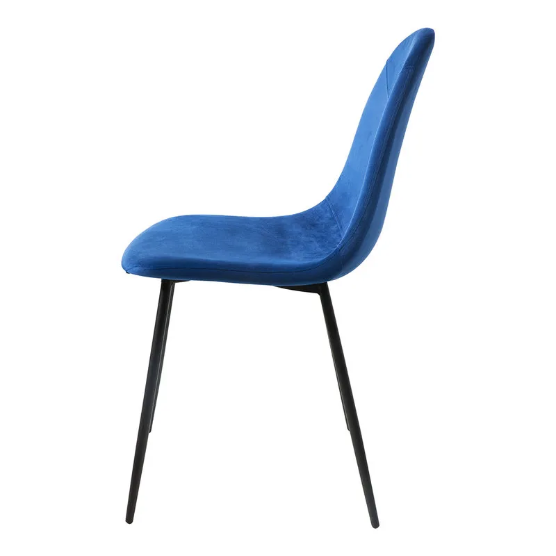 Novità Home Set da 4 Paddy - sedia velluto blue