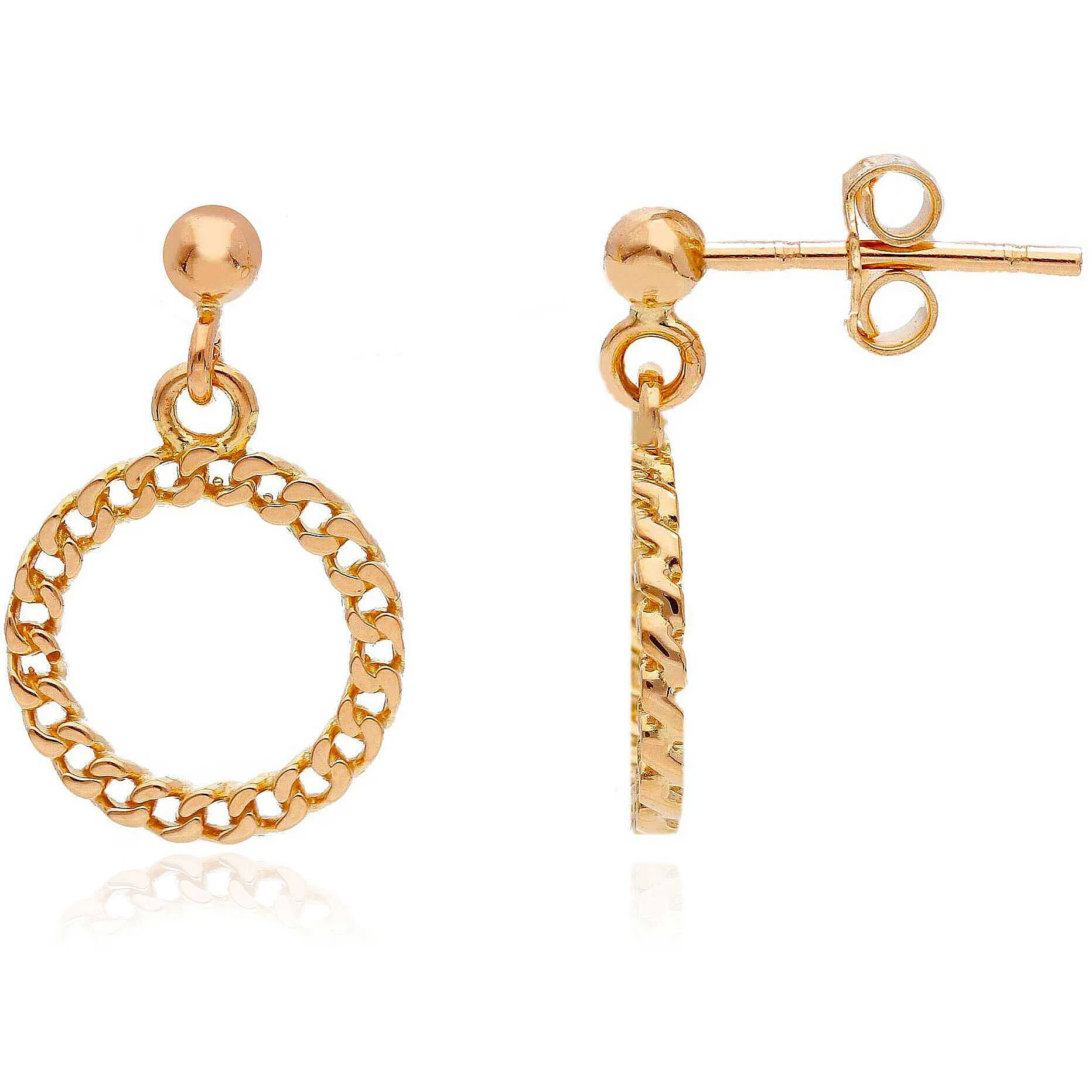 orecchini Pendente oro Rosa GioiaPura Oro 750