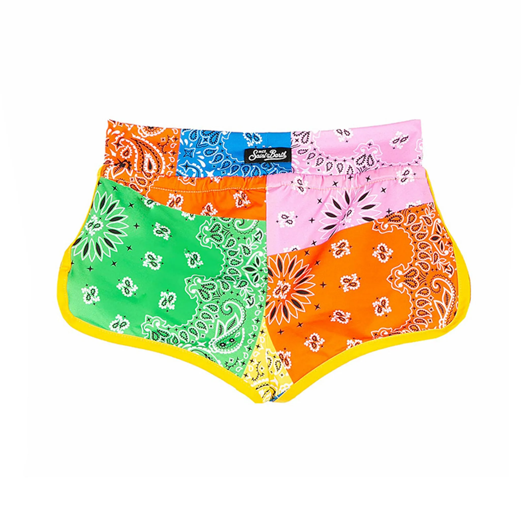 Pantaloncini da spiaggia da bambina con stampa bandana