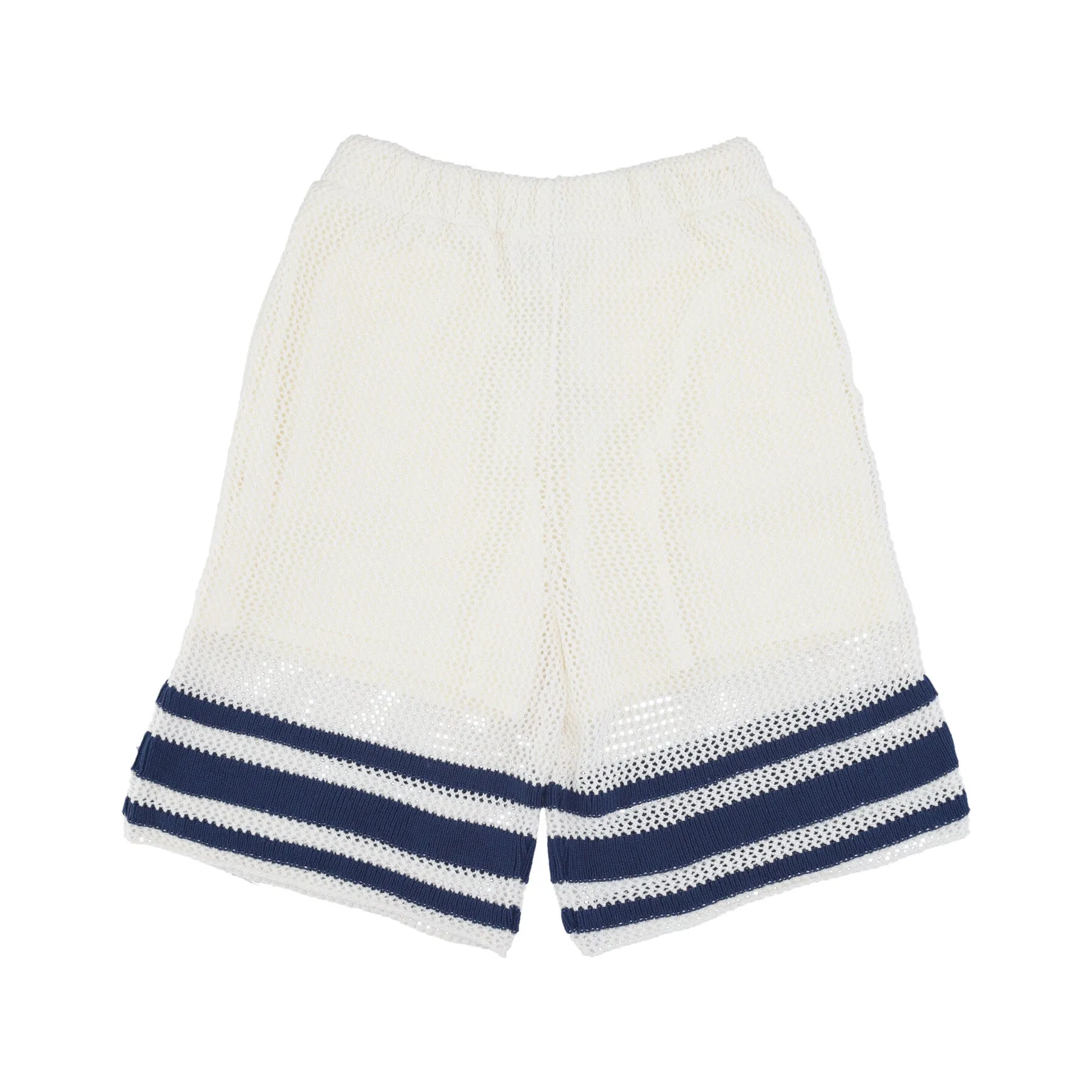 Pantalone Corto Uomo Shane Knit Stripe Short White