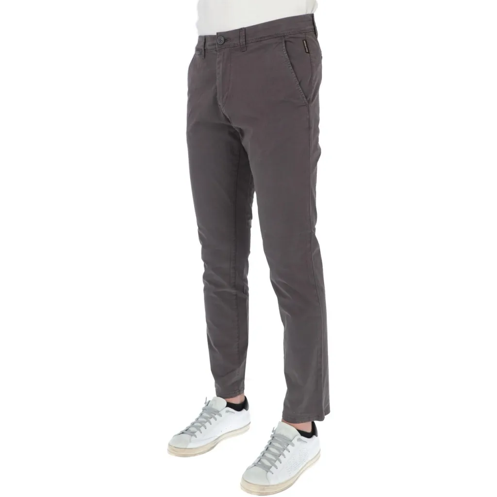 Pantalone Napapijri Uomo Gabardina Mana 4 Cotone H74 VOLCANO