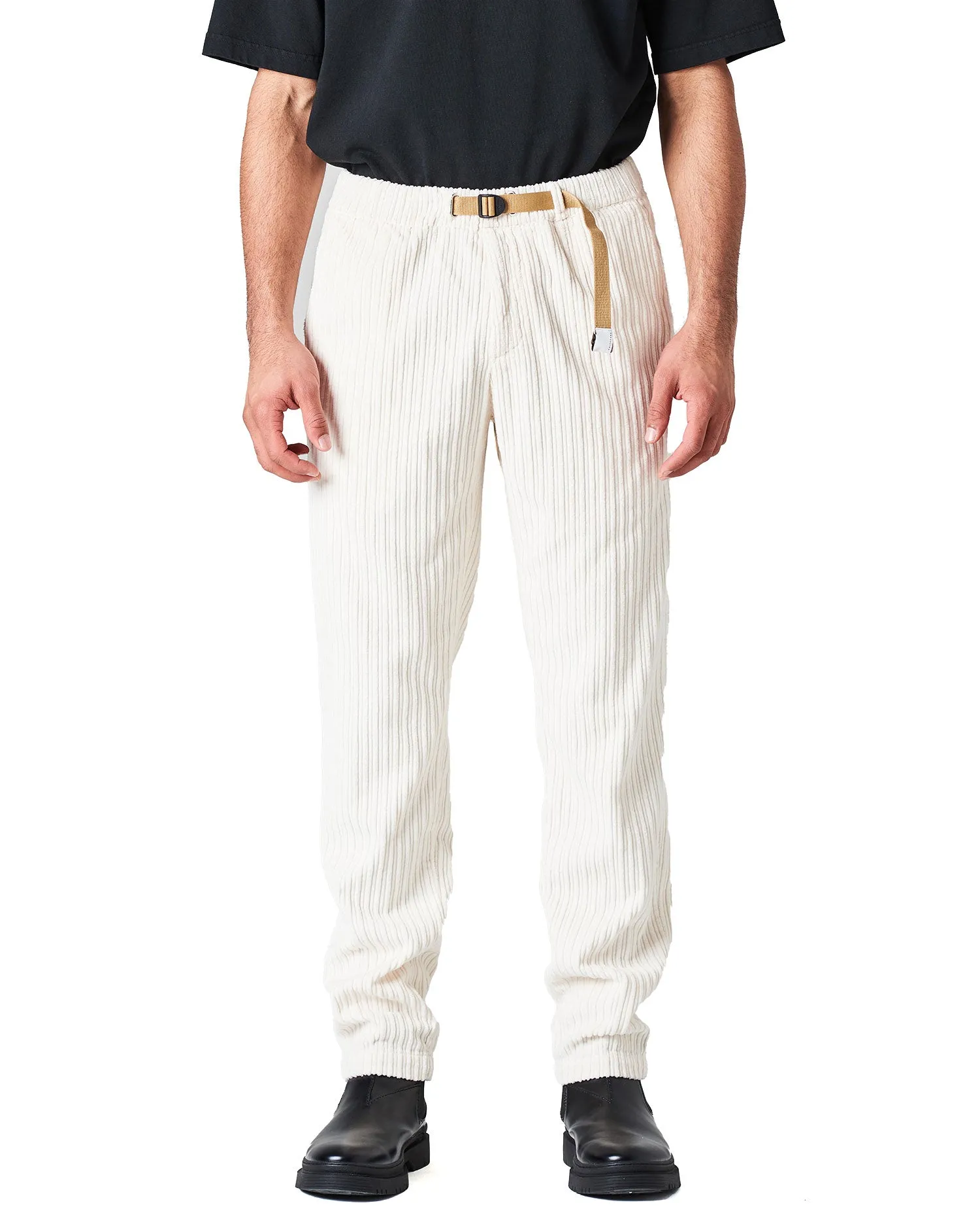Pantalone velluto a coste avorio