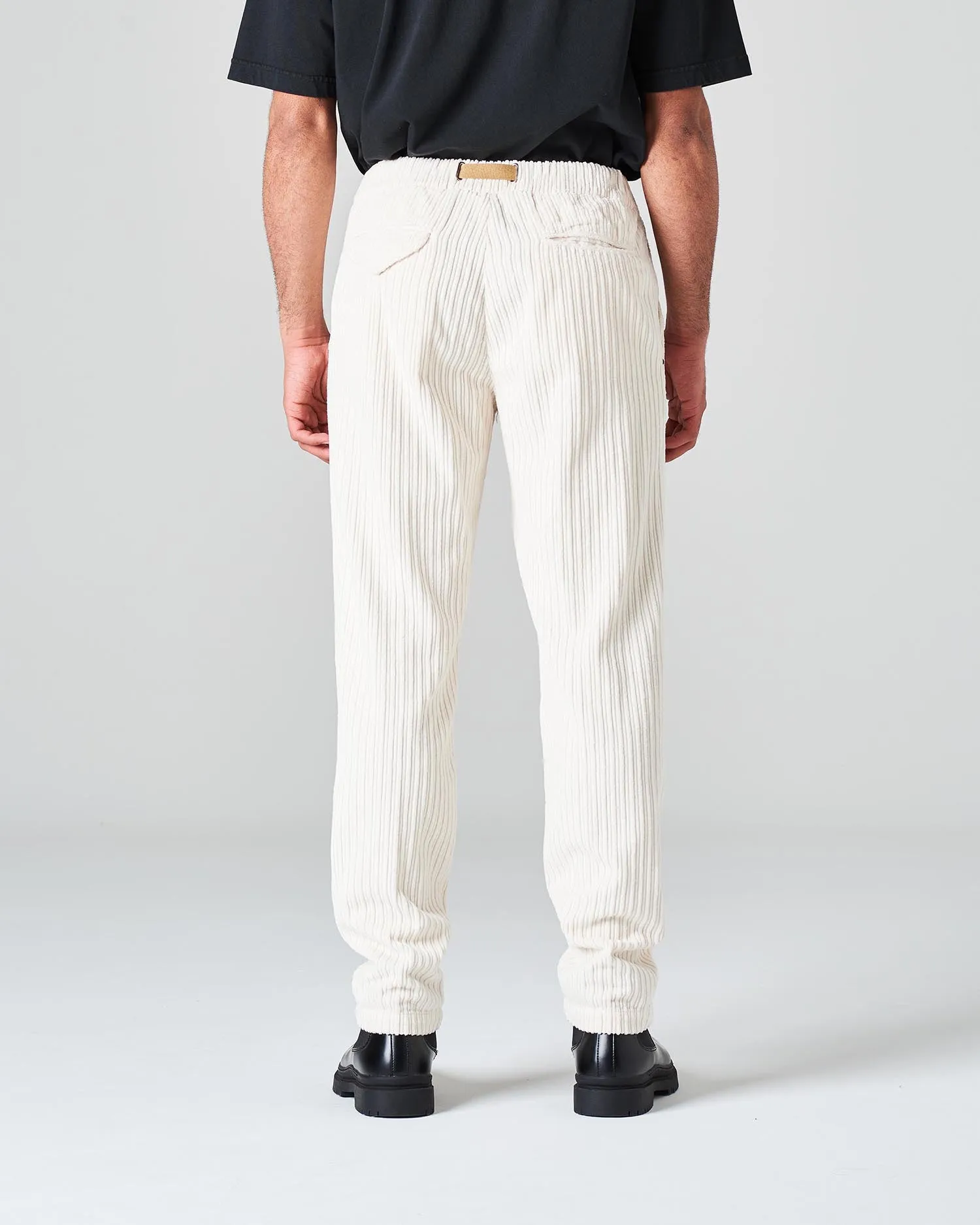 Pantalone velluto a coste avorio