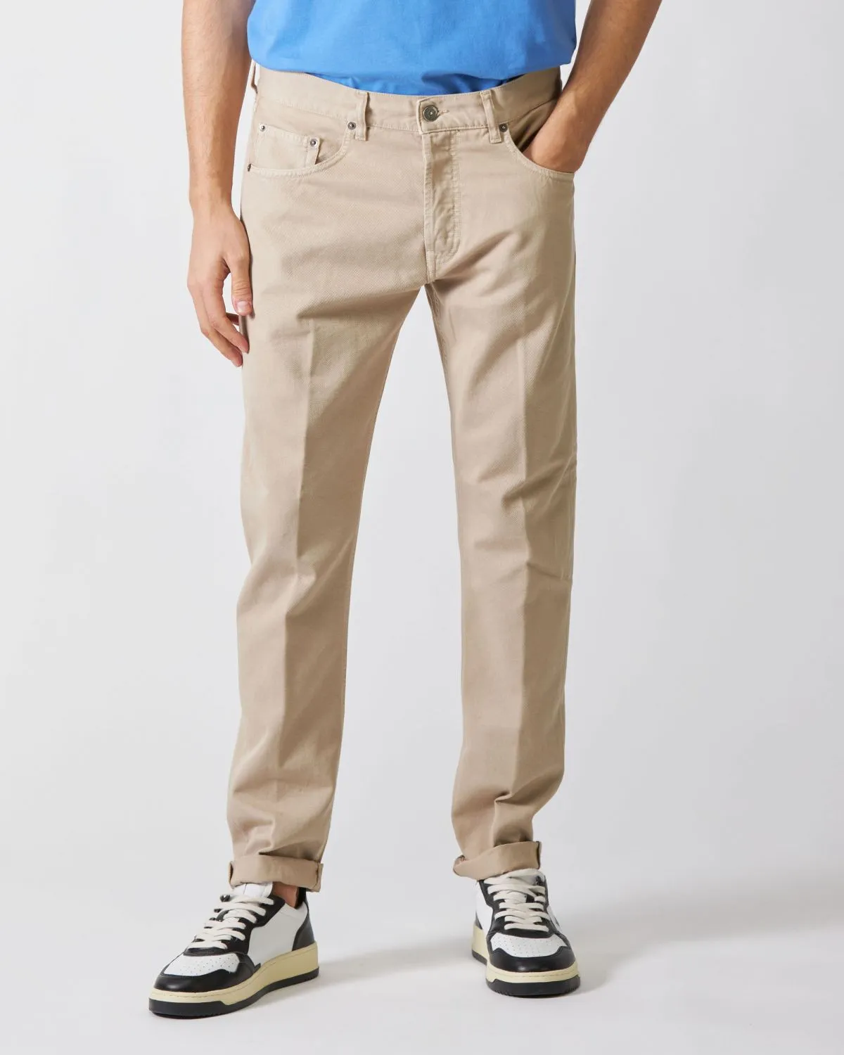 Pantaloni 5 Tasche Icon Beige