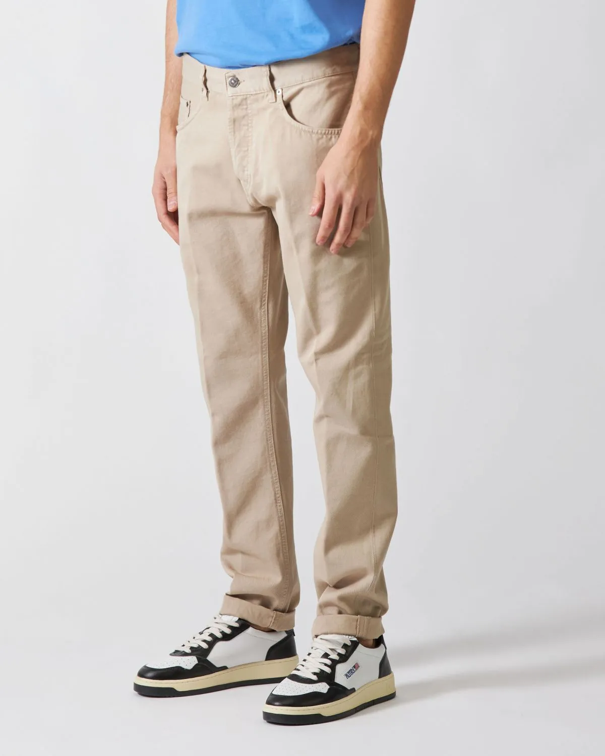 Pantaloni 5 Tasche Icon Beige