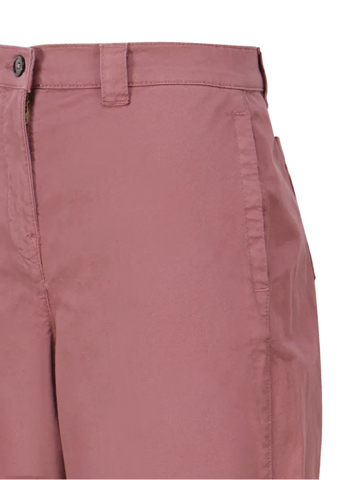 PANTALONI CARROT IN TESSUTO CAVALLERY