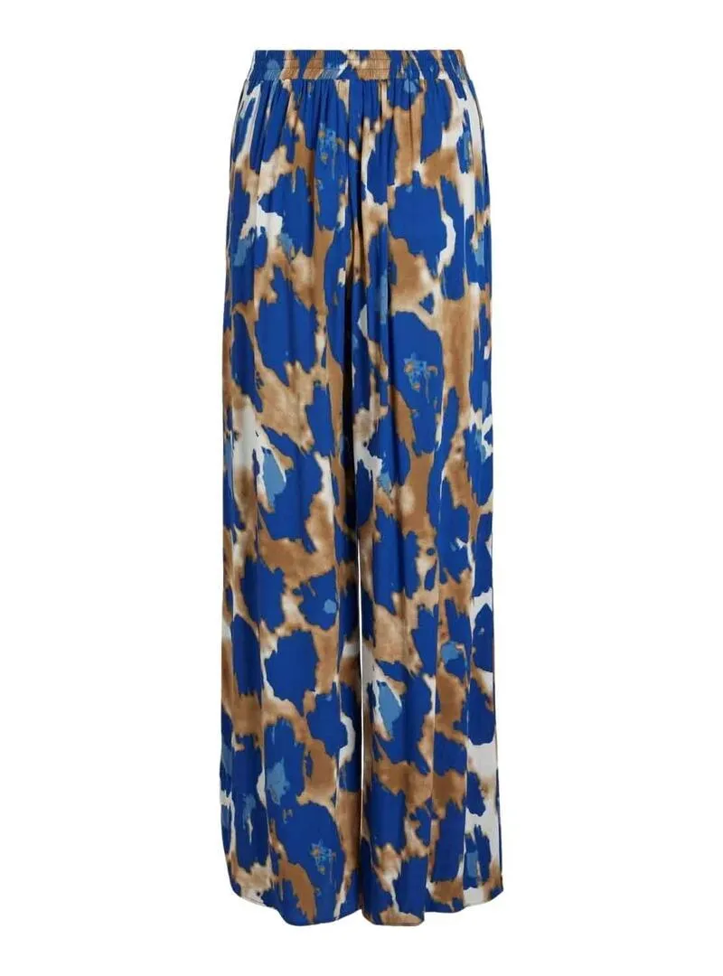 Pantaloni Vila Vigalta Toga Straight Blu Donna