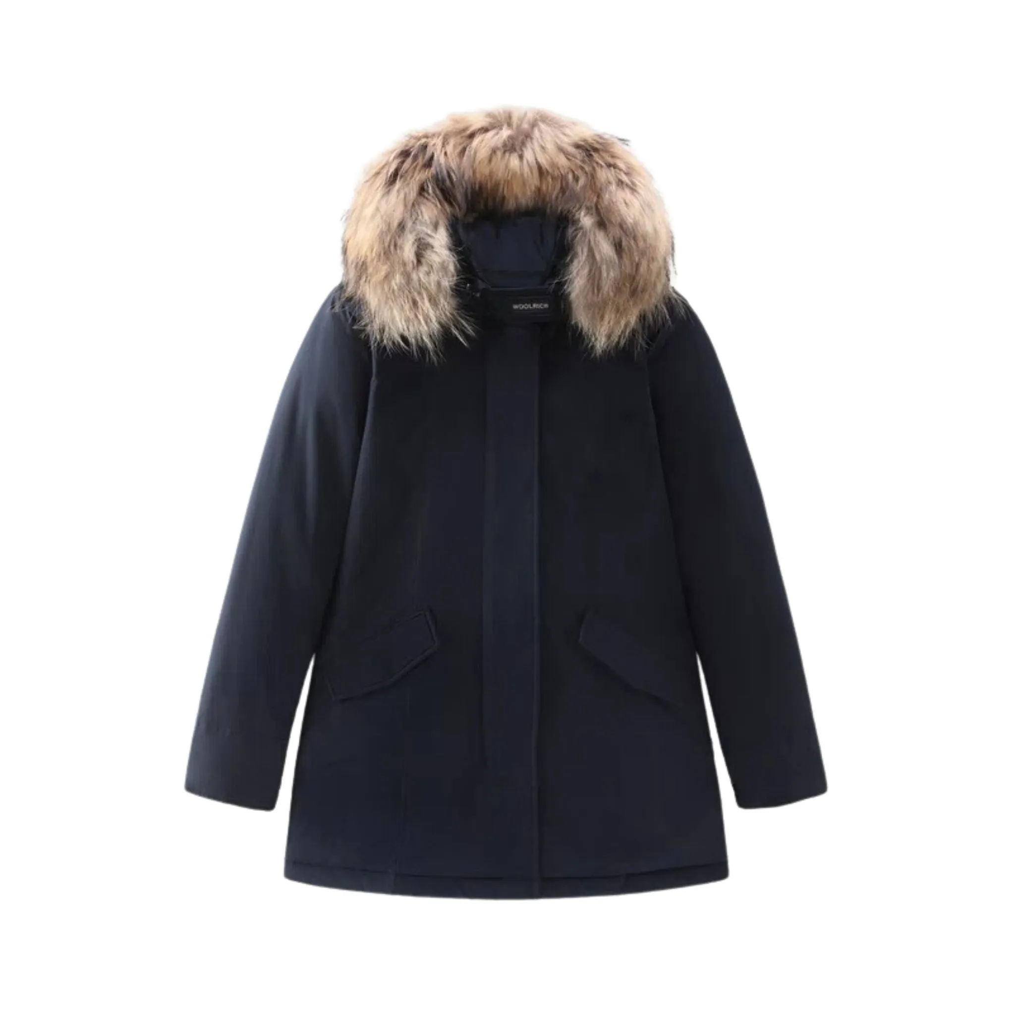 Parka Donna Blu con pelliccia