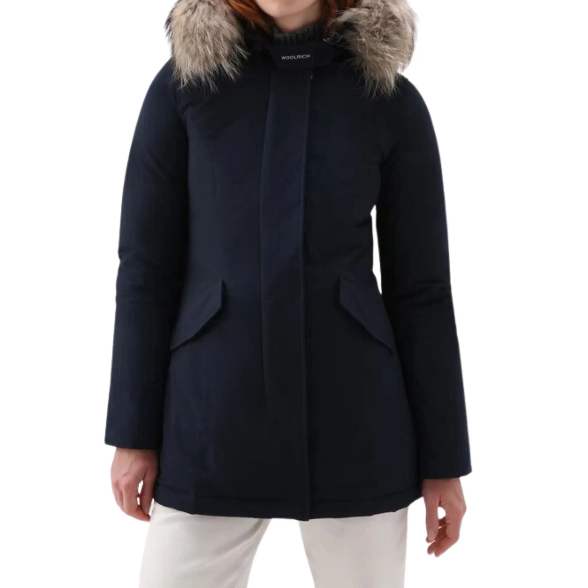 Parka Donna Blu con pelliccia