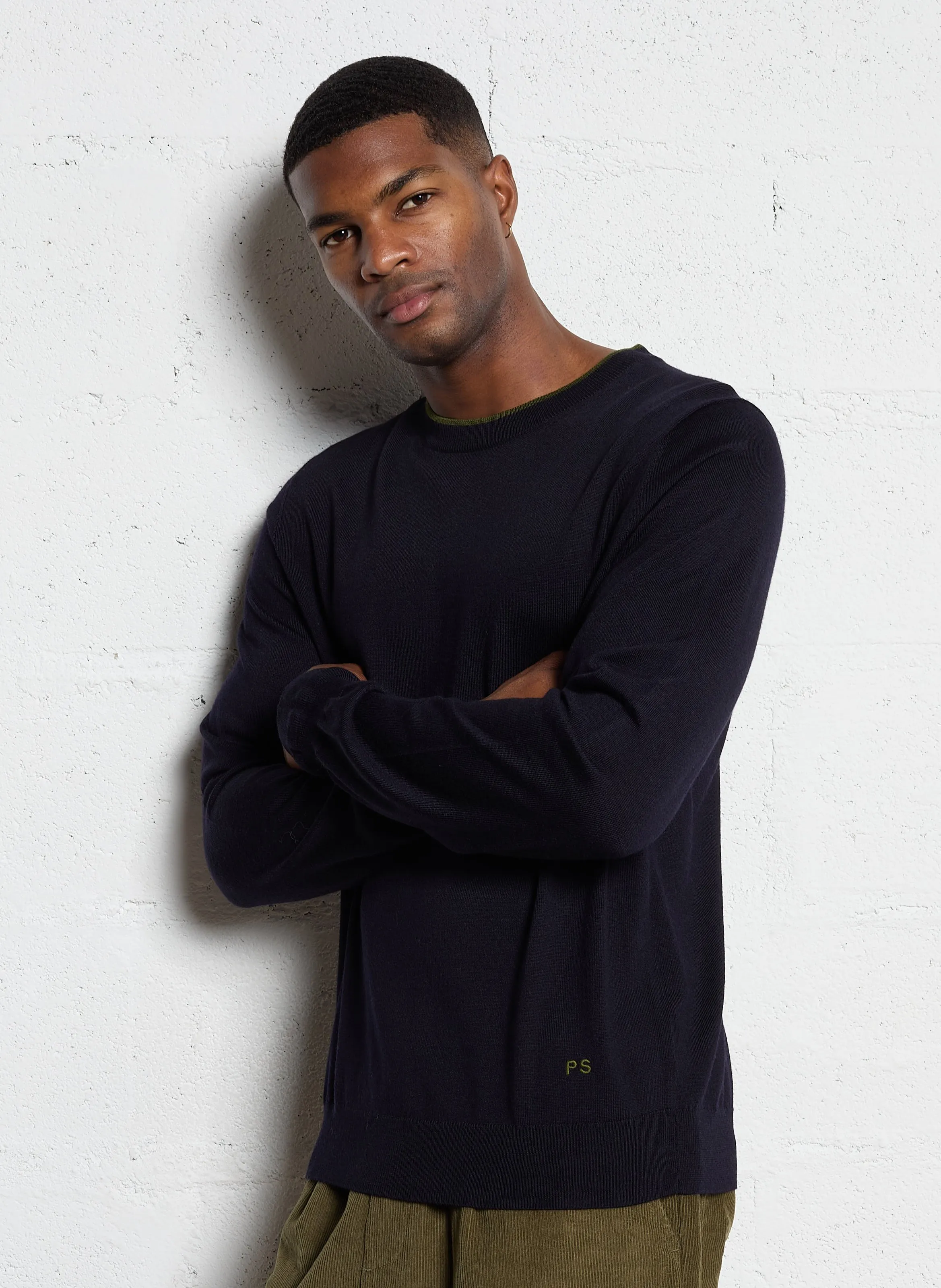  PAUL SMITH   Maglione girocollo regular in lana | Blu