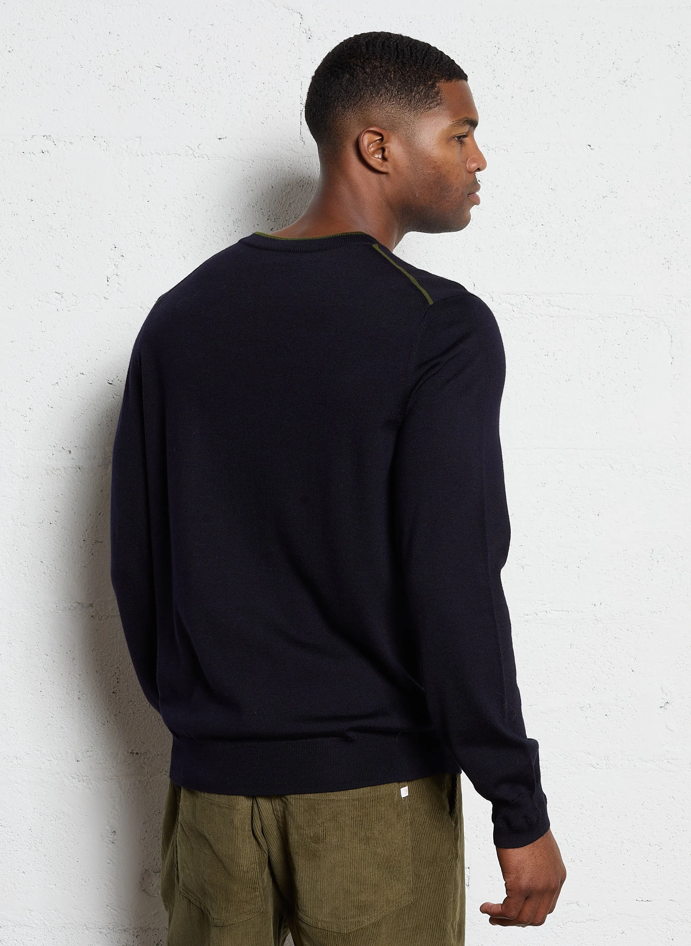  PAUL SMITH   Maglione girocollo regular in lana | Blu