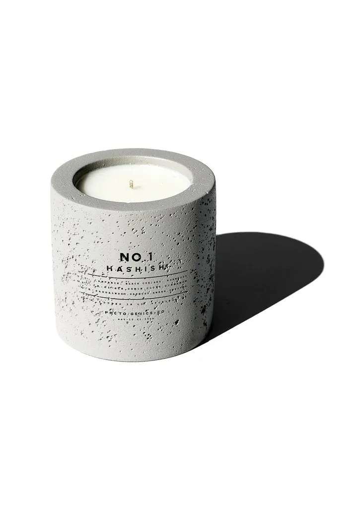 Photo/Genics.co Concrete Candle No. 1 Hashish
