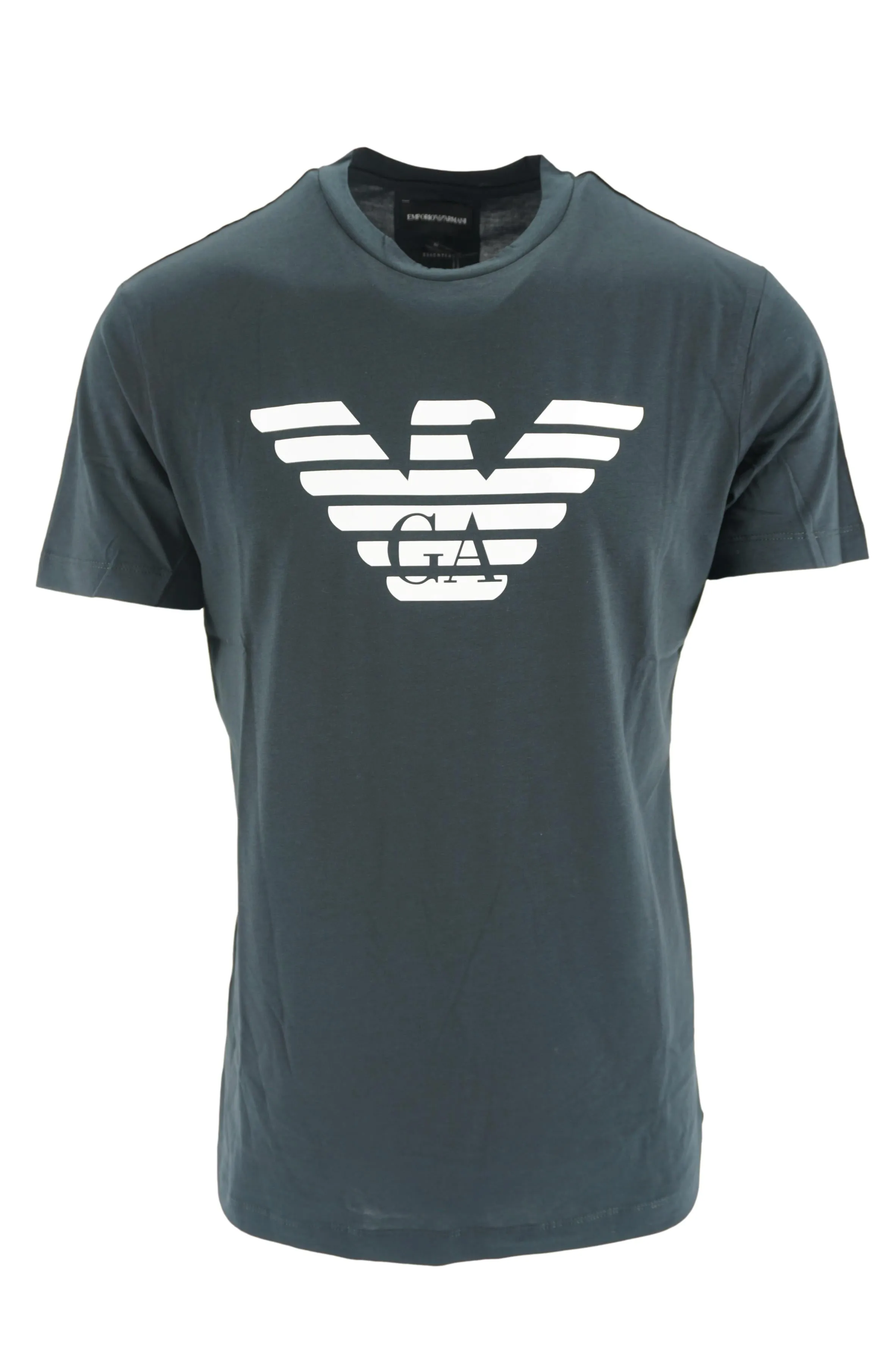 Pima T-Shirt with Emporio Armani / Petrol Logo