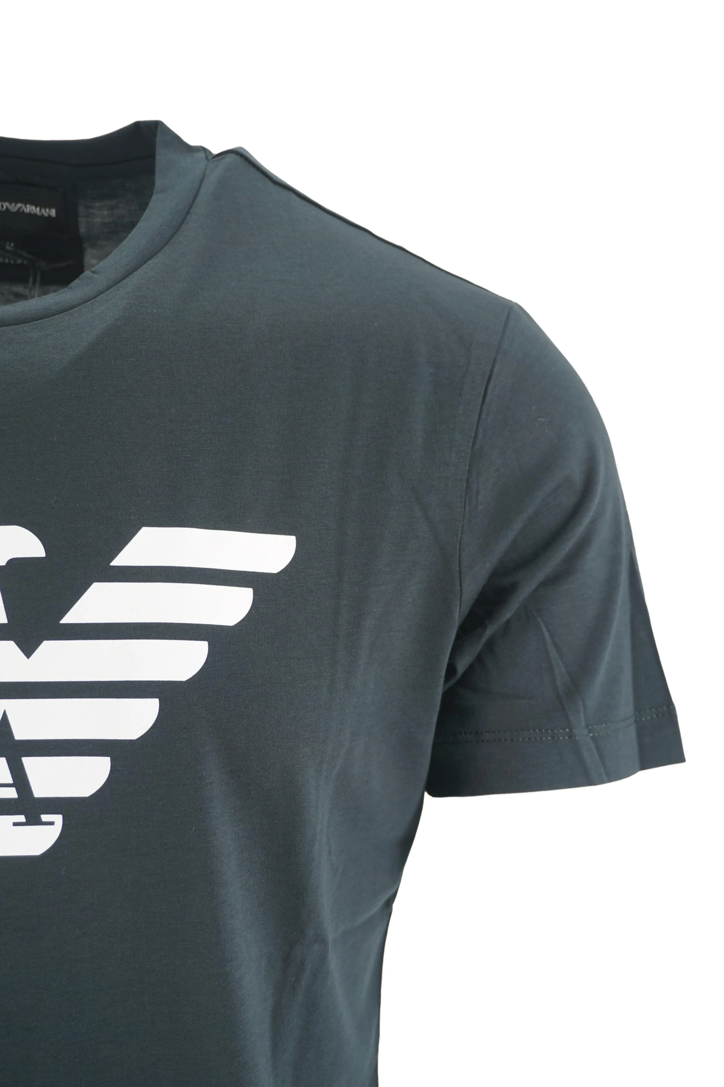 Pima T-Shirt with Emporio Armani / Petrol Logo