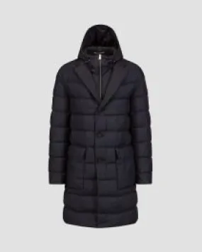 Piumino blu scuro con cappuccio da uomo Hugo Boss