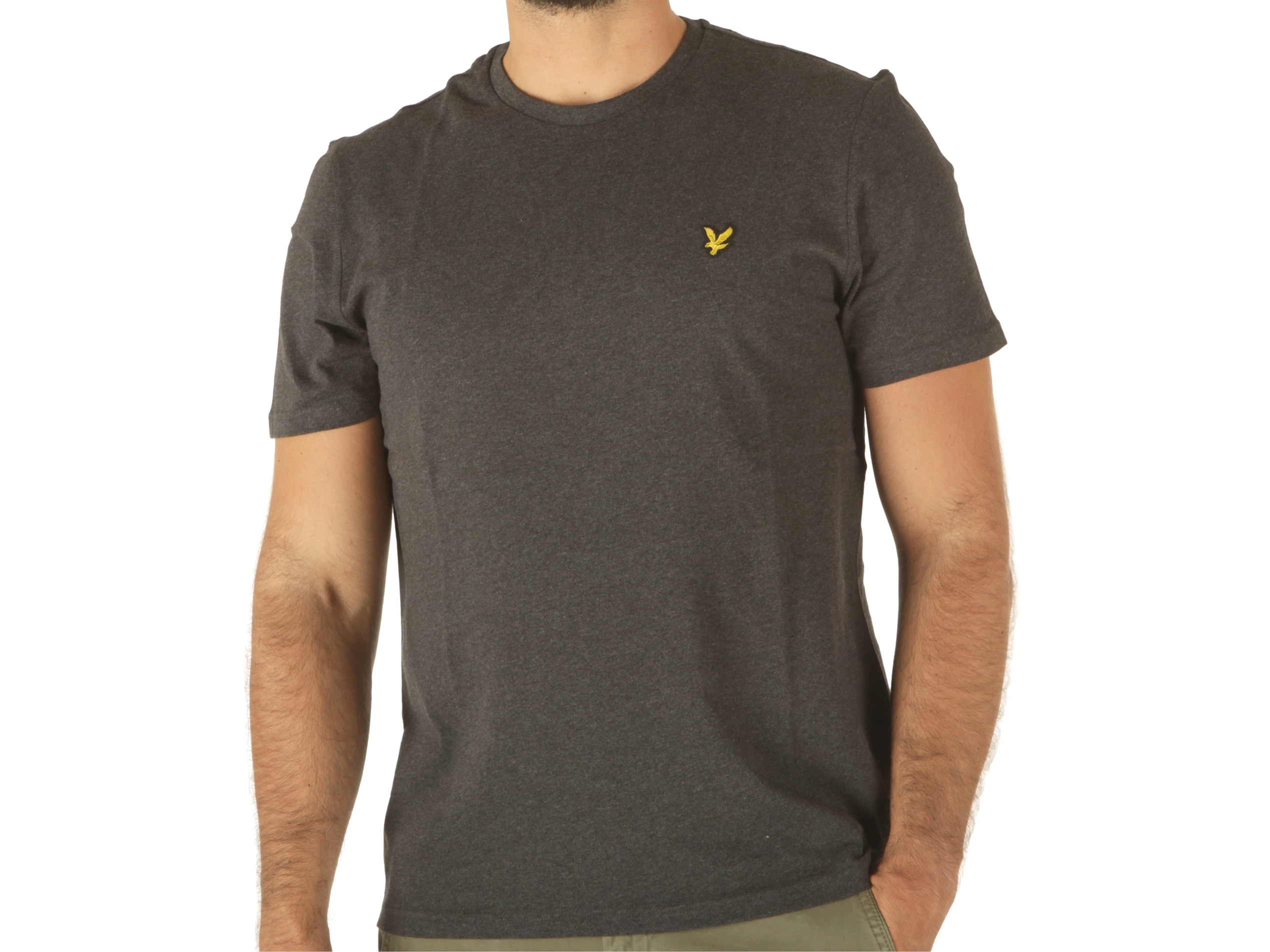 Plain T-Shirt Charcoal Marl