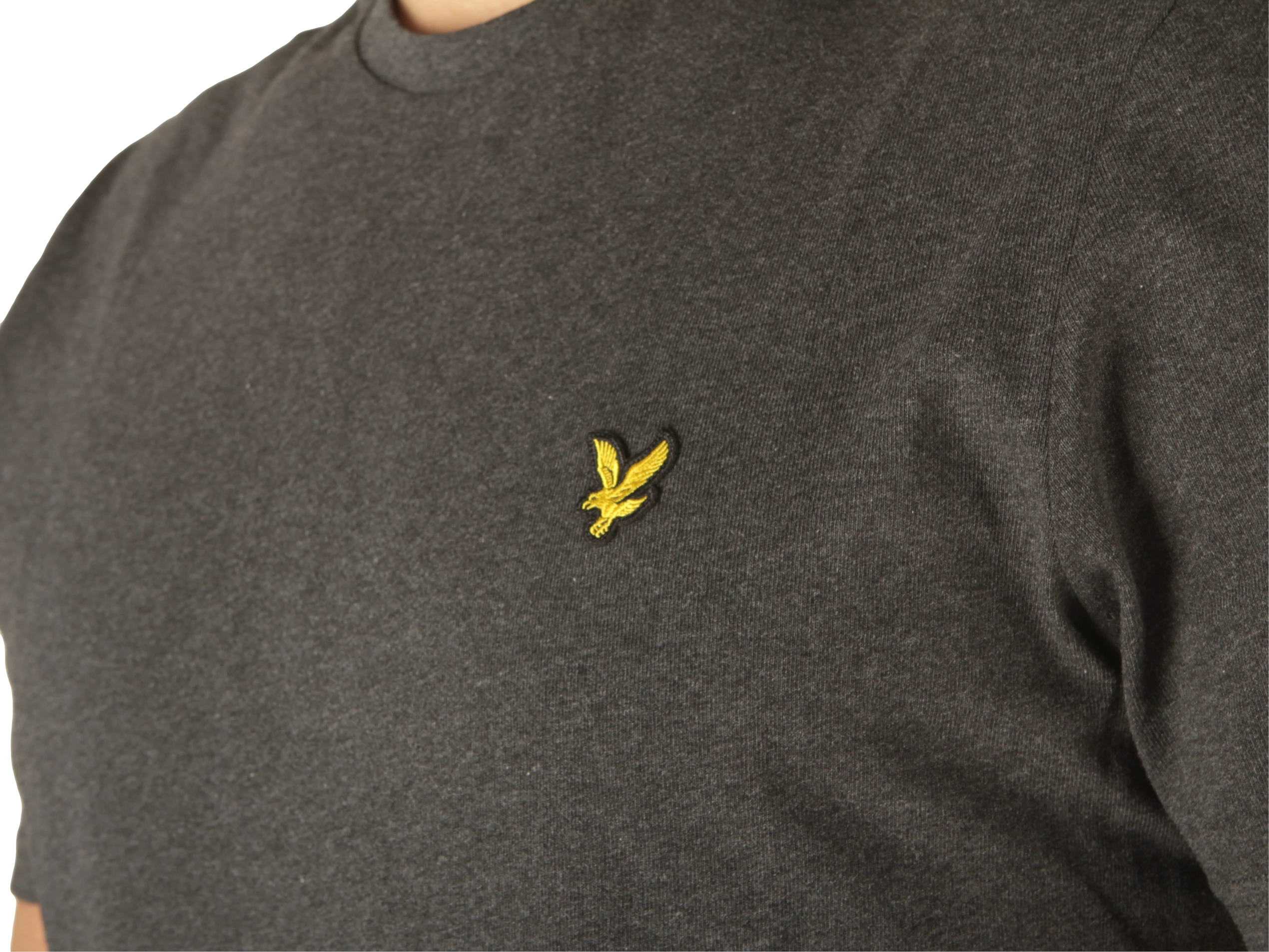 Plain T-Shirt Charcoal Marl