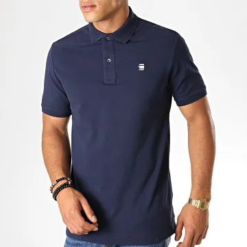 Polo Dunda Slim a manica corta D11595-5864 Blu navy