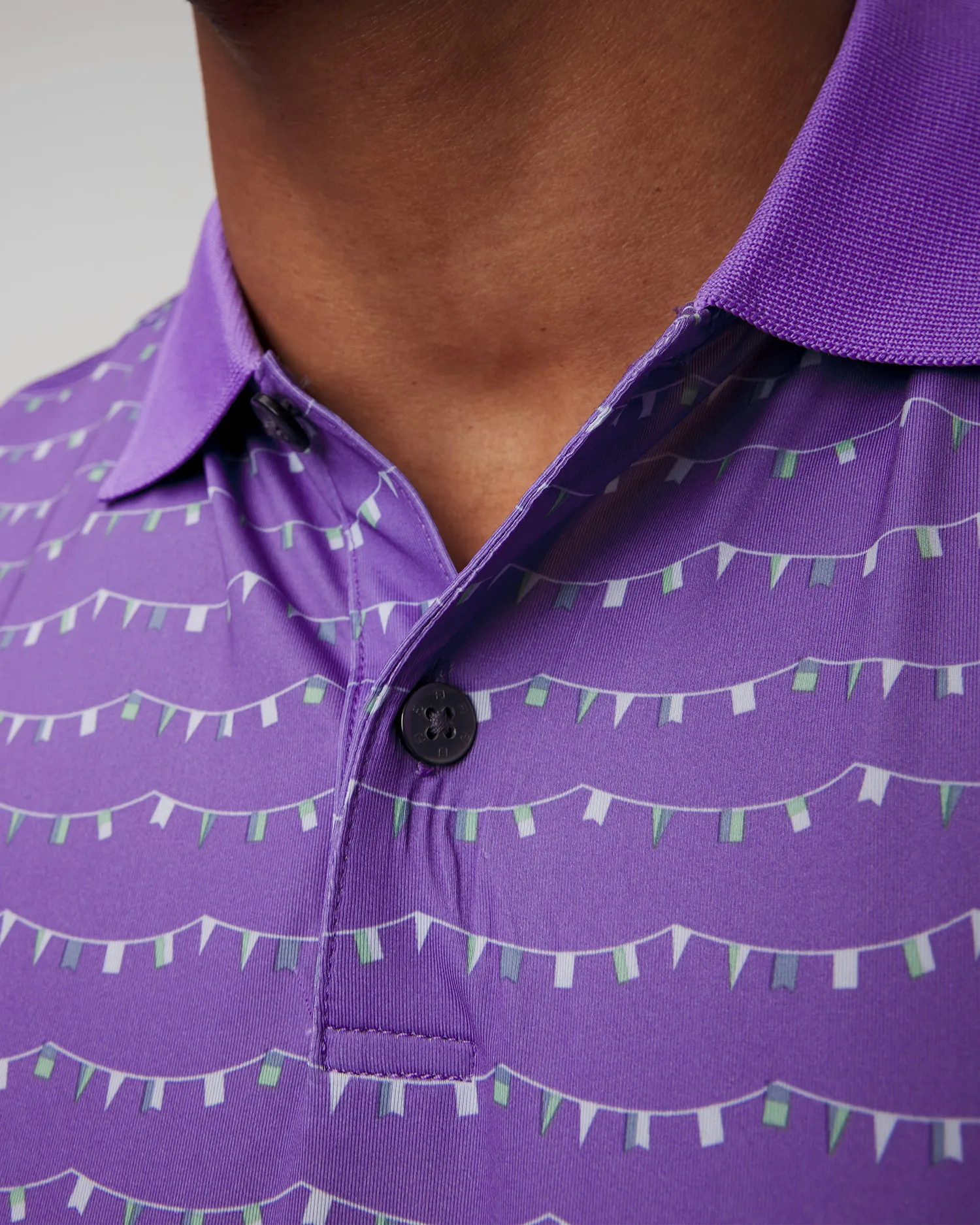 Polo viola da uomo FootJoy Eu Thistle Prt Lisle 81587-thistle