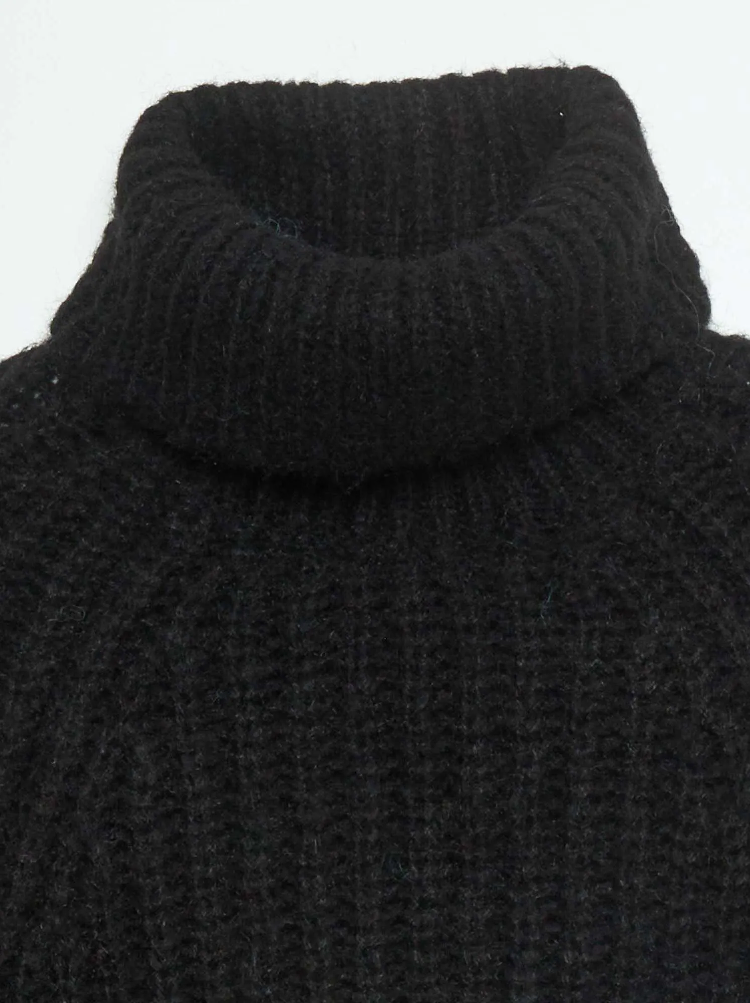 Pullover a maglia grossa - nero