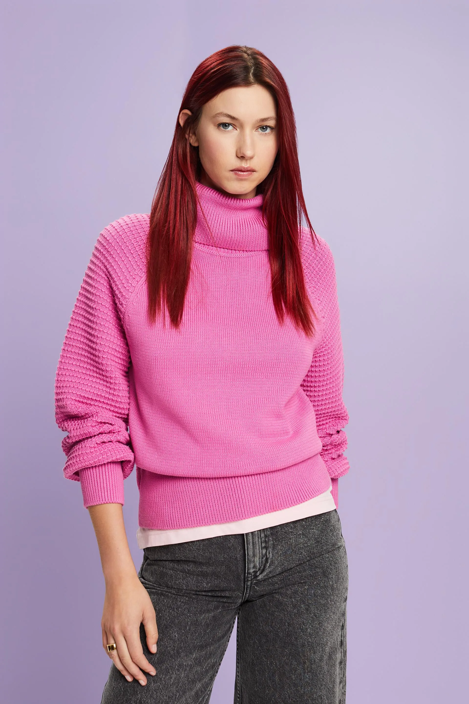 Pullover dolcevita in cotone