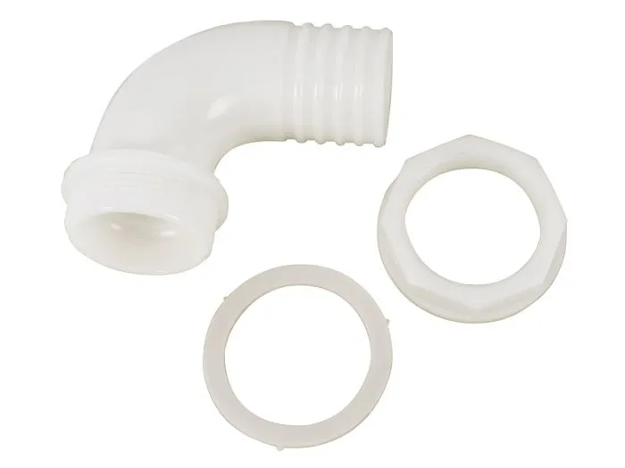 Raccordo a gomito per tubo con dado 25 mm