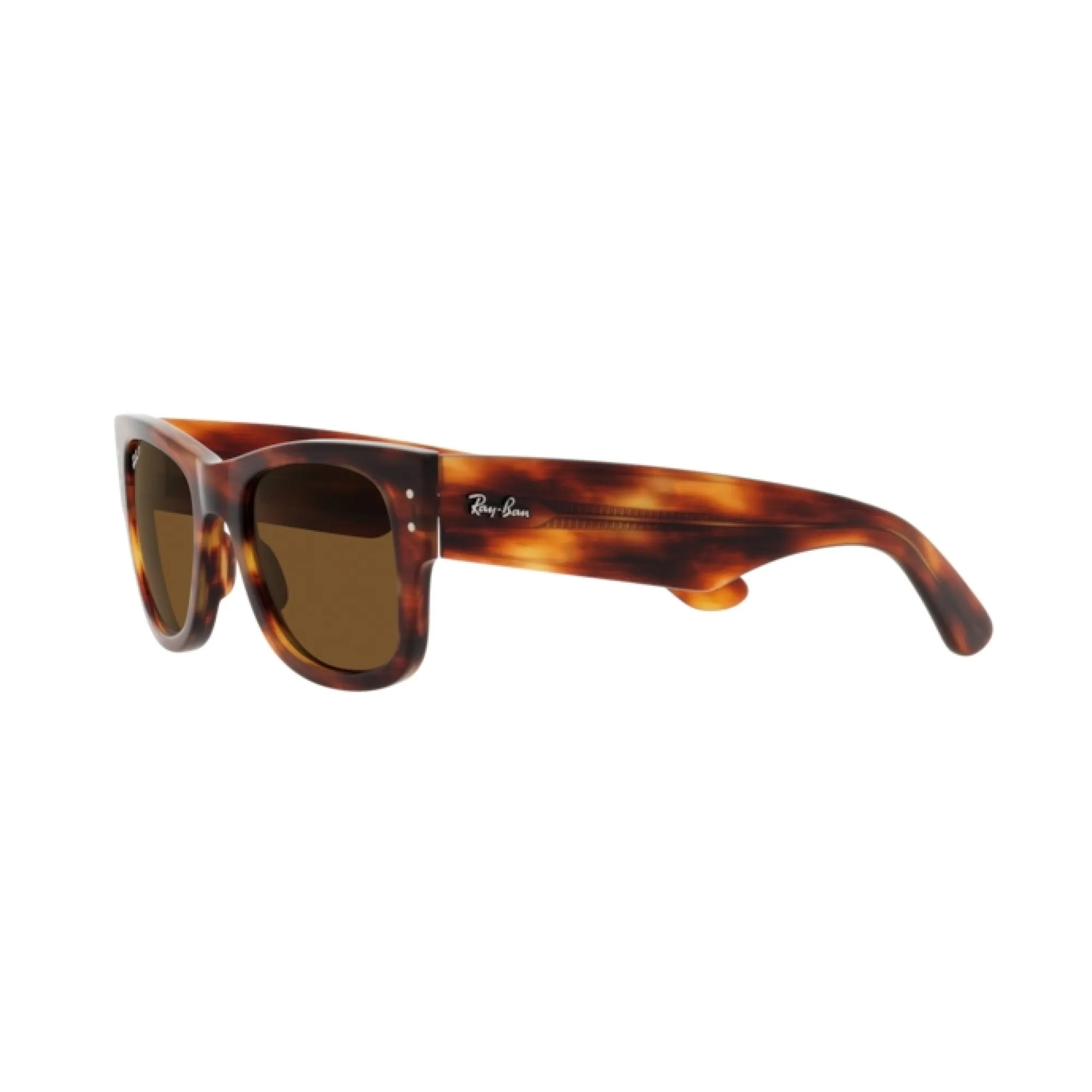   Ray-Ban RB 0840S Mega Wayfarer 954/57 Avana Striata | Occhiale Da Sole Unisex 