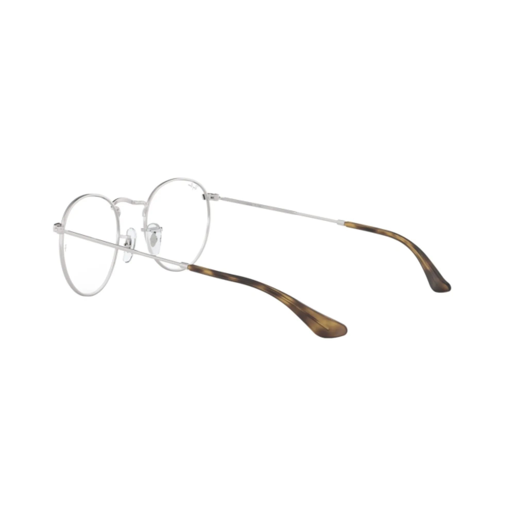   Ray-Ban RX 3447V Round Metal 2970 Argento In Alto Blu | Occhiale Da Vista Uomo 