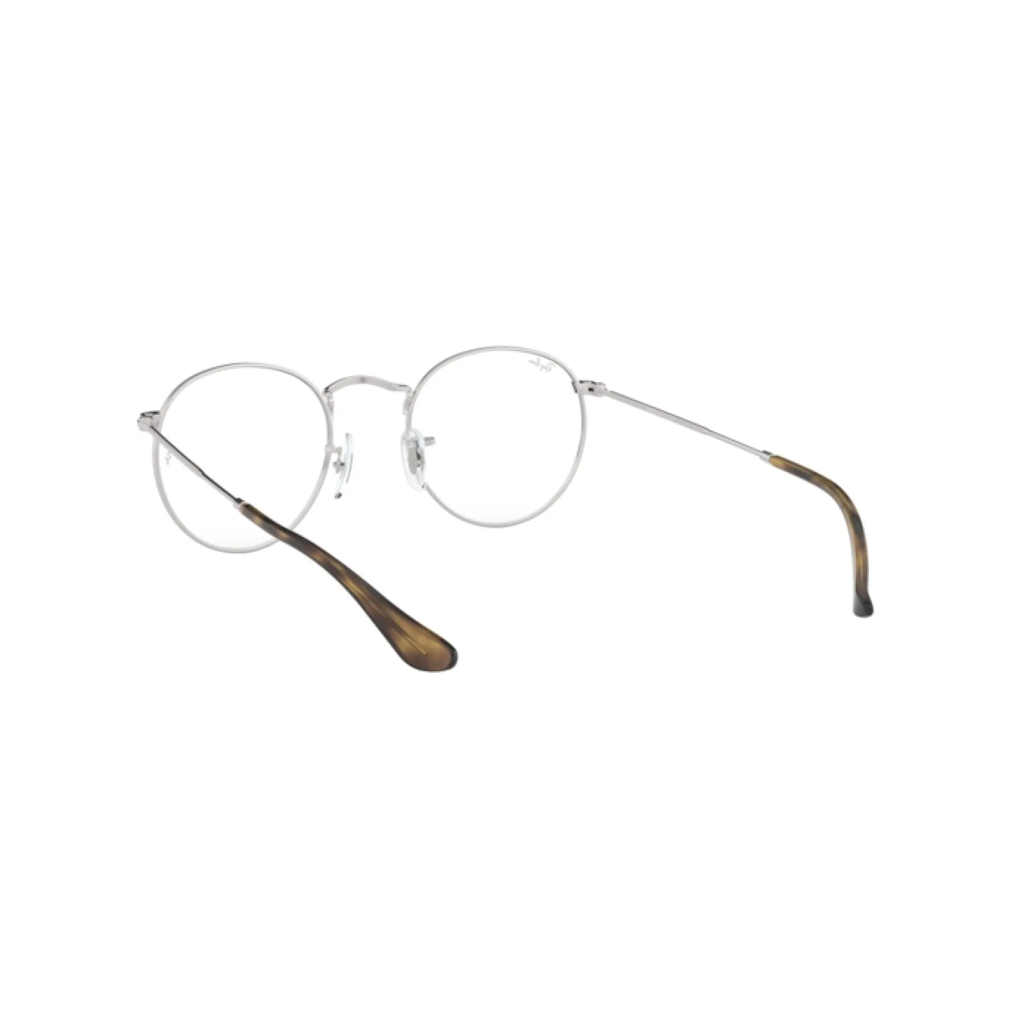   Ray-Ban RX 3447V Round Metal 2970 Argento In Alto Blu | Occhiale Da Vista Uomo 