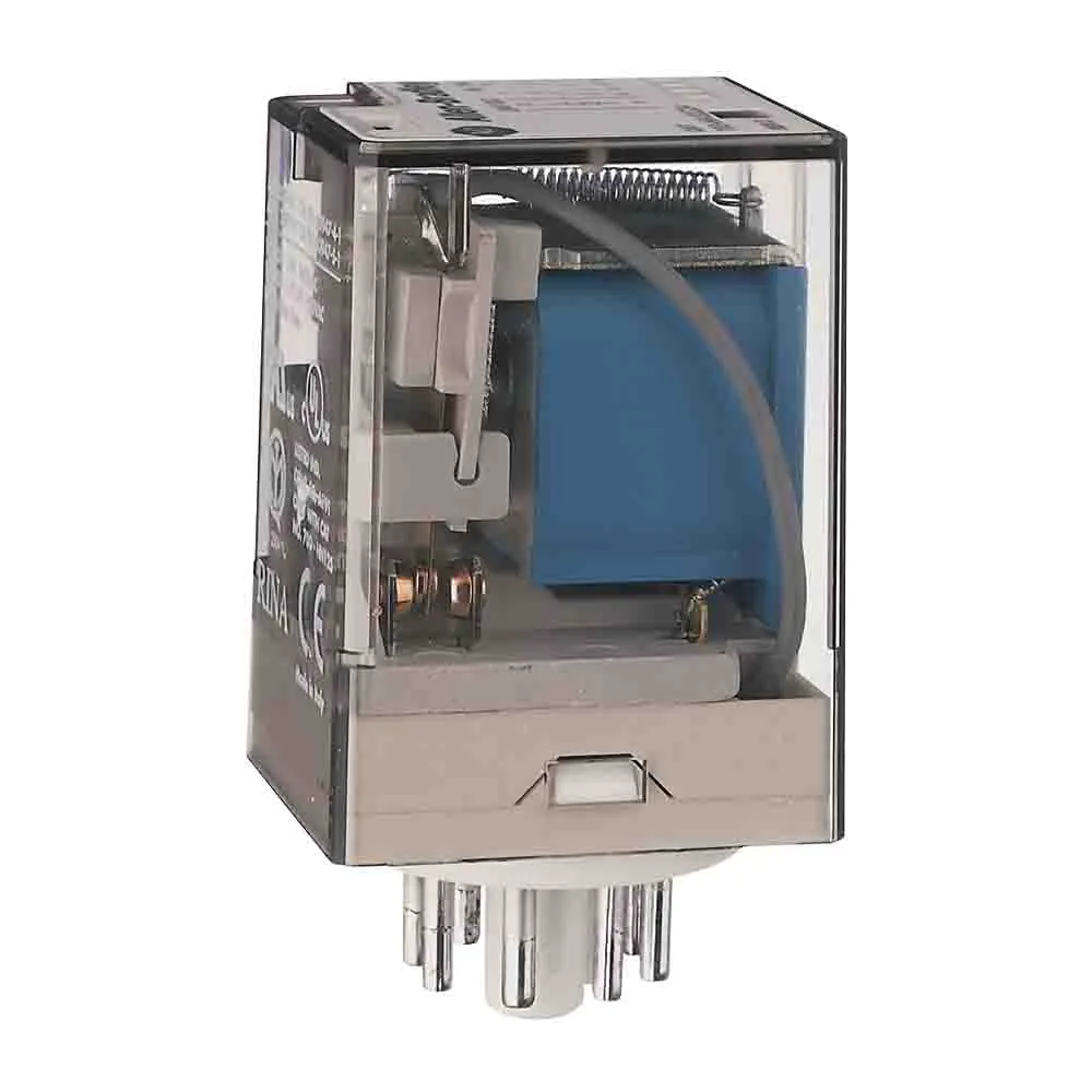 Relè monostabile Allen Bradley serie 700-HA32, DPDT, bobina 12V ca, A innesto