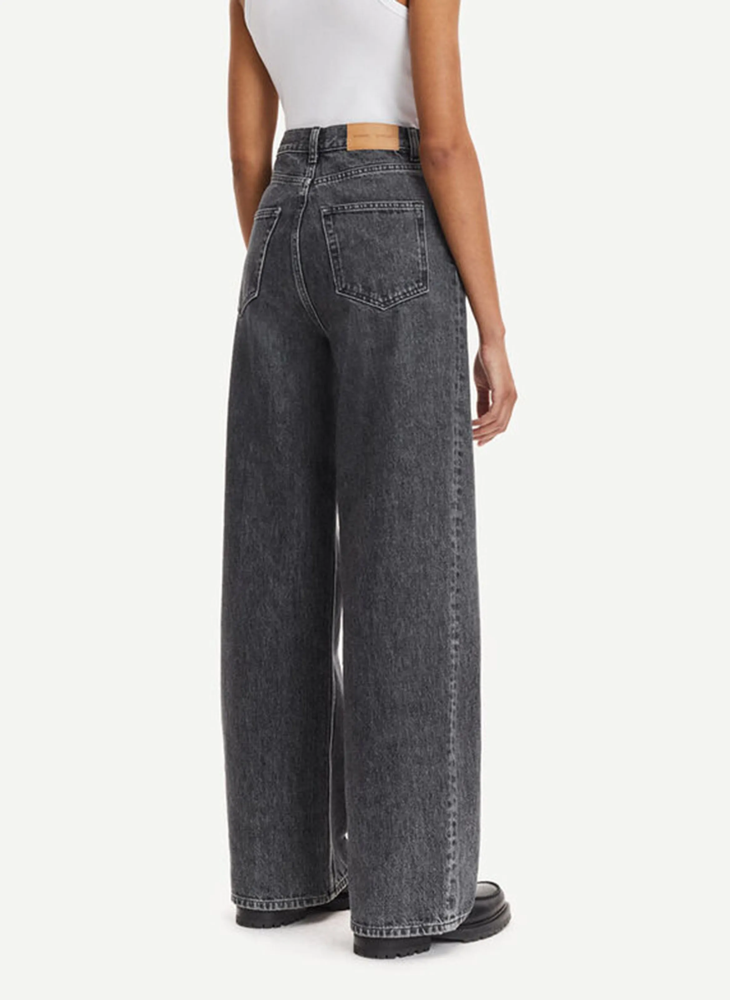  SAMSOE SAMSOE   REBECCA - Jeans larghi in misto cotone | Nero