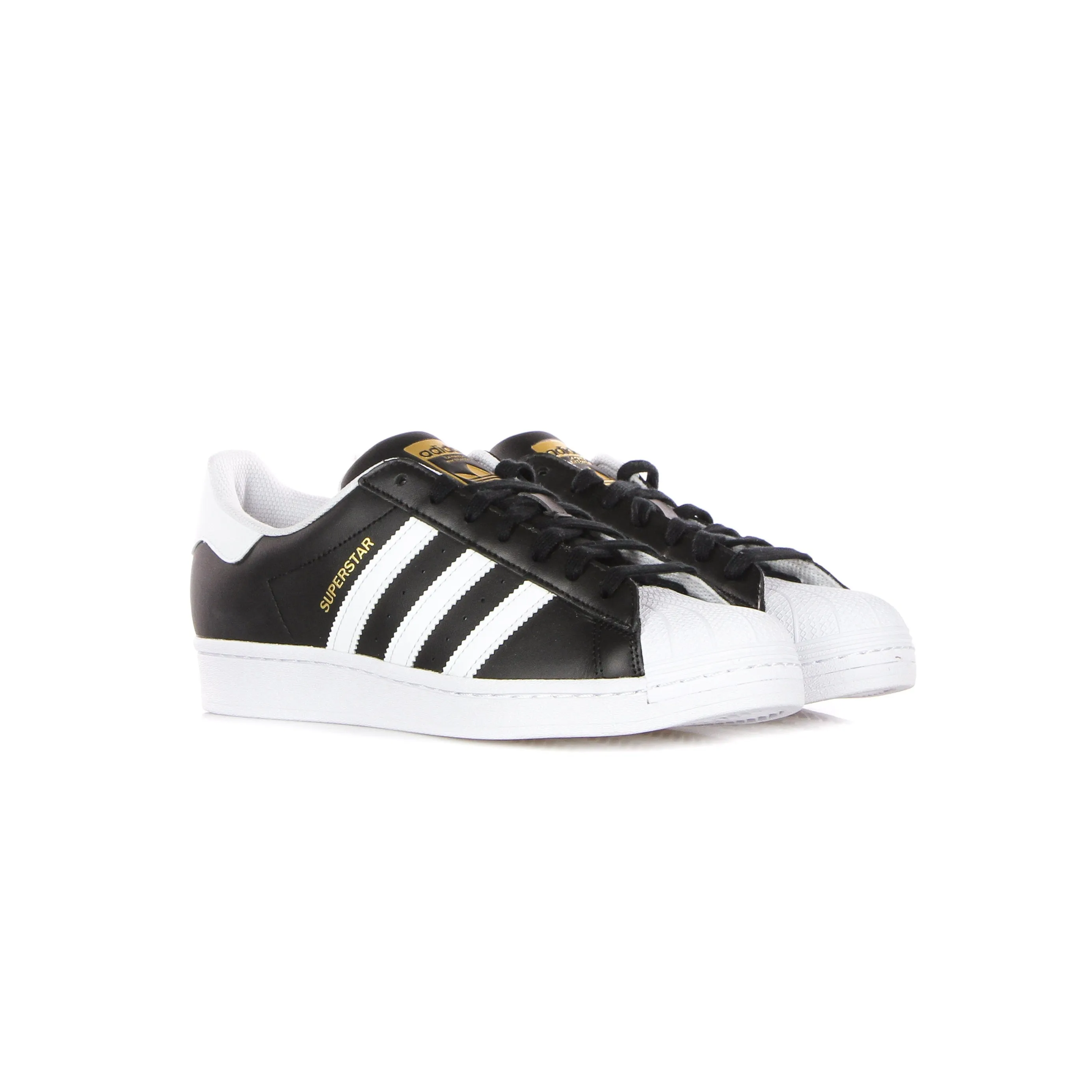 Scarpa Bassa Uomo Superstar Core Black/cloud White/gold Metallic