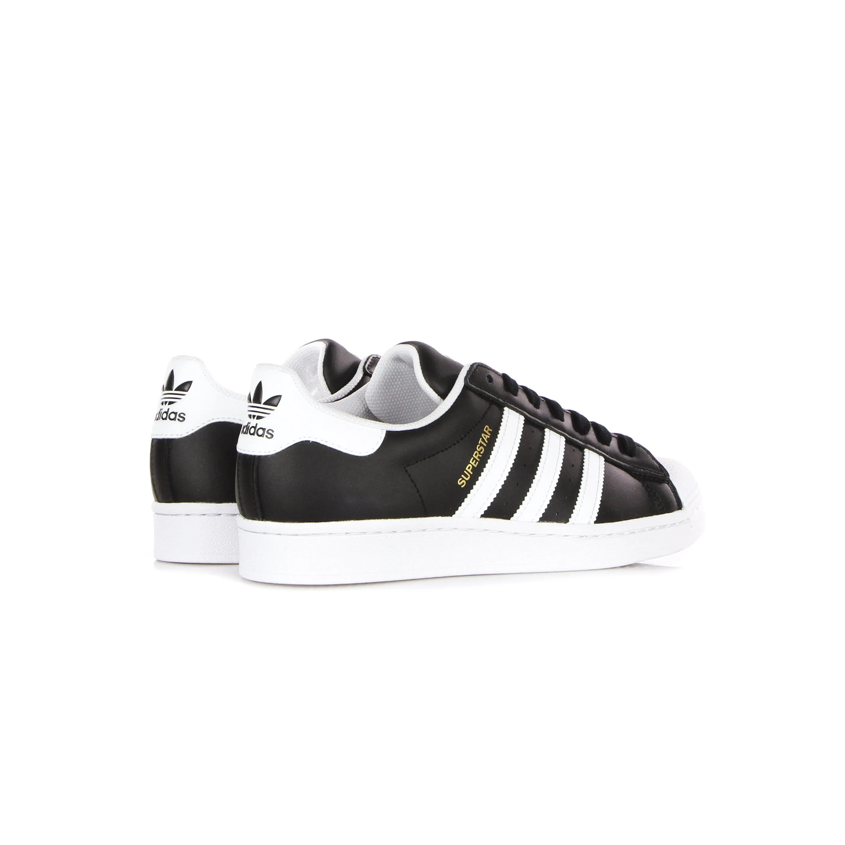 Scarpa Bassa Uomo Superstar Core Black/cloud White/gold Metallic