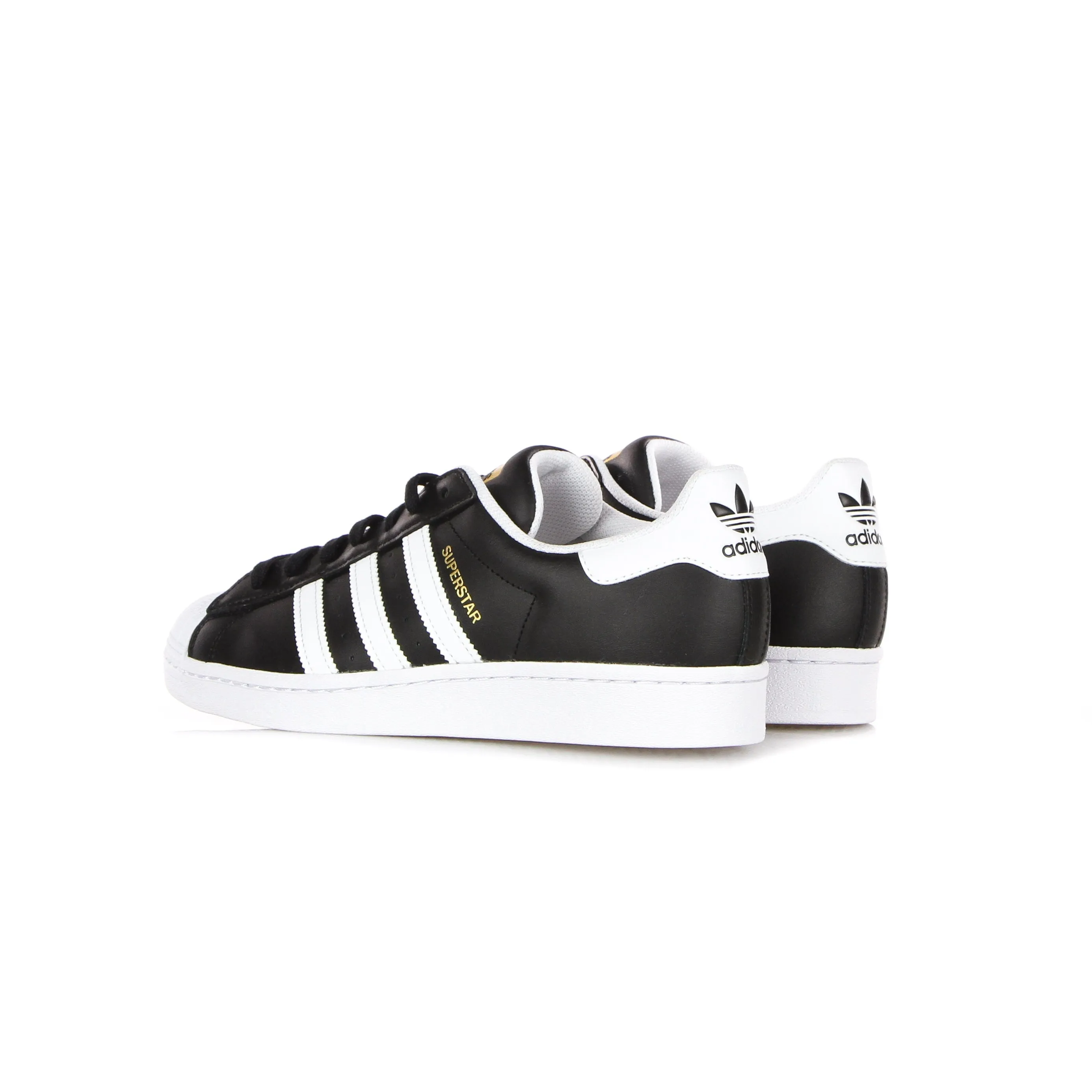 Scarpa Bassa Uomo Superstar Core Black/cloud White/gold Metallic