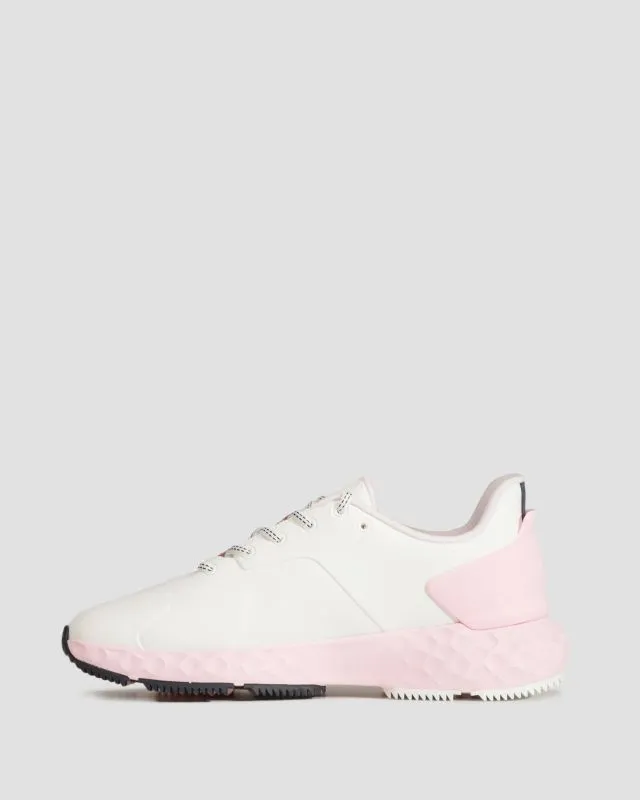 Scarpe bianche-rosa da golf da donna G/Fore Mg4+