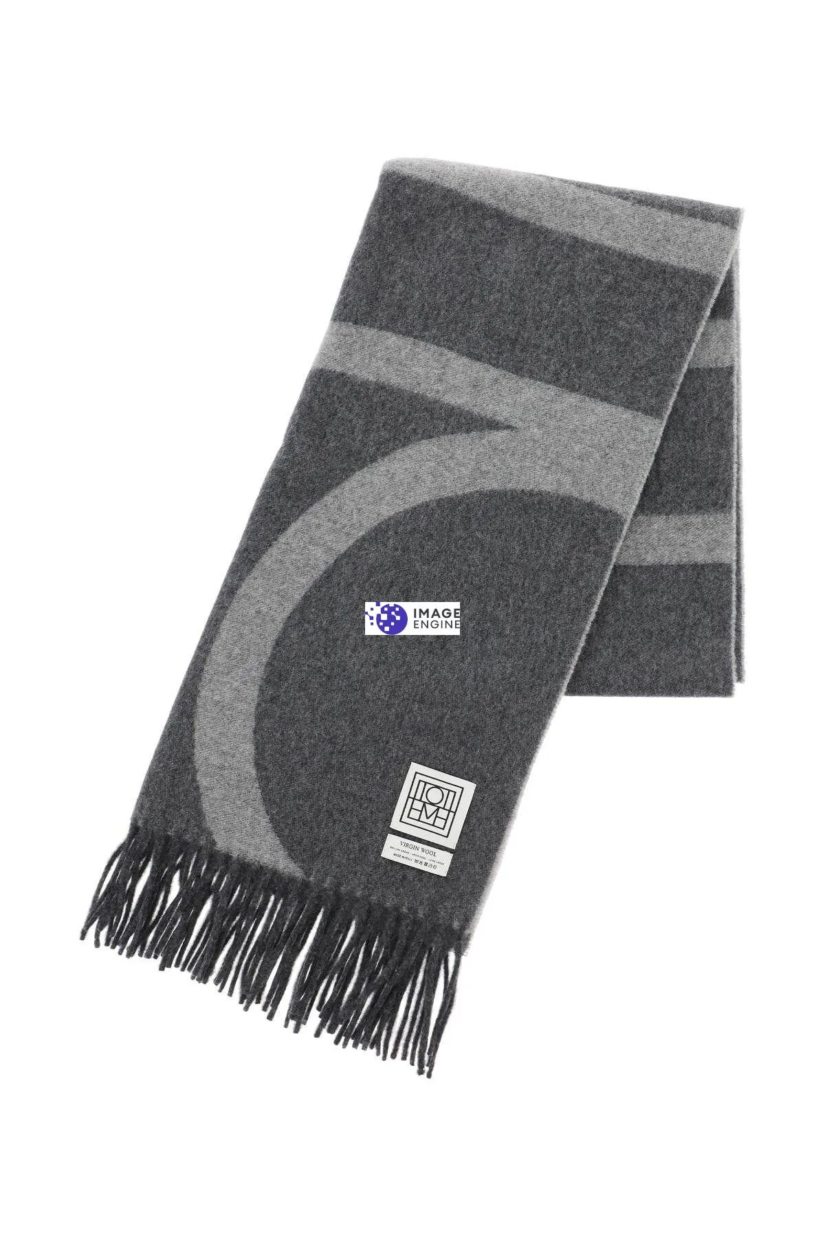 Sciarpa in lana monograma jacquard