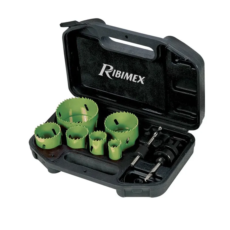 Set 6 Seghe A Tazza Multimateriale PRSCDX9MM/V Ribitech 